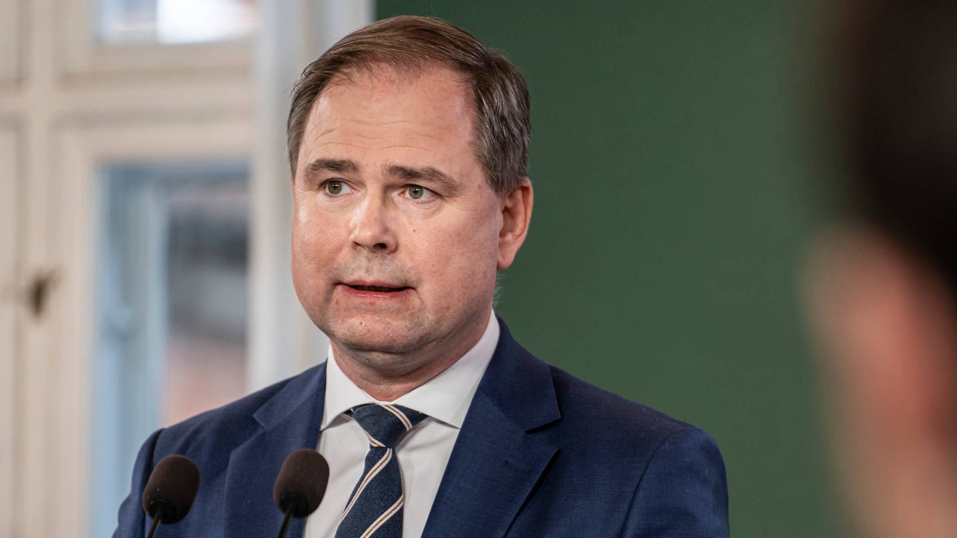Finansminister Nicolai Wammen (S) præsenterer regeringens 2030-plan. | Foto: Emil Nicolai Helms