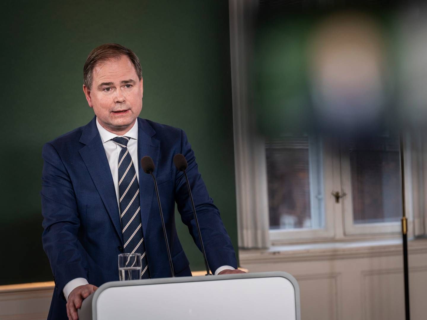 Finansministeren Nicolai Wammen (S) fremlagde tirsdag regeringens 2030-plan i Finansministeriet. | Foto: Emil Nicolai Helms