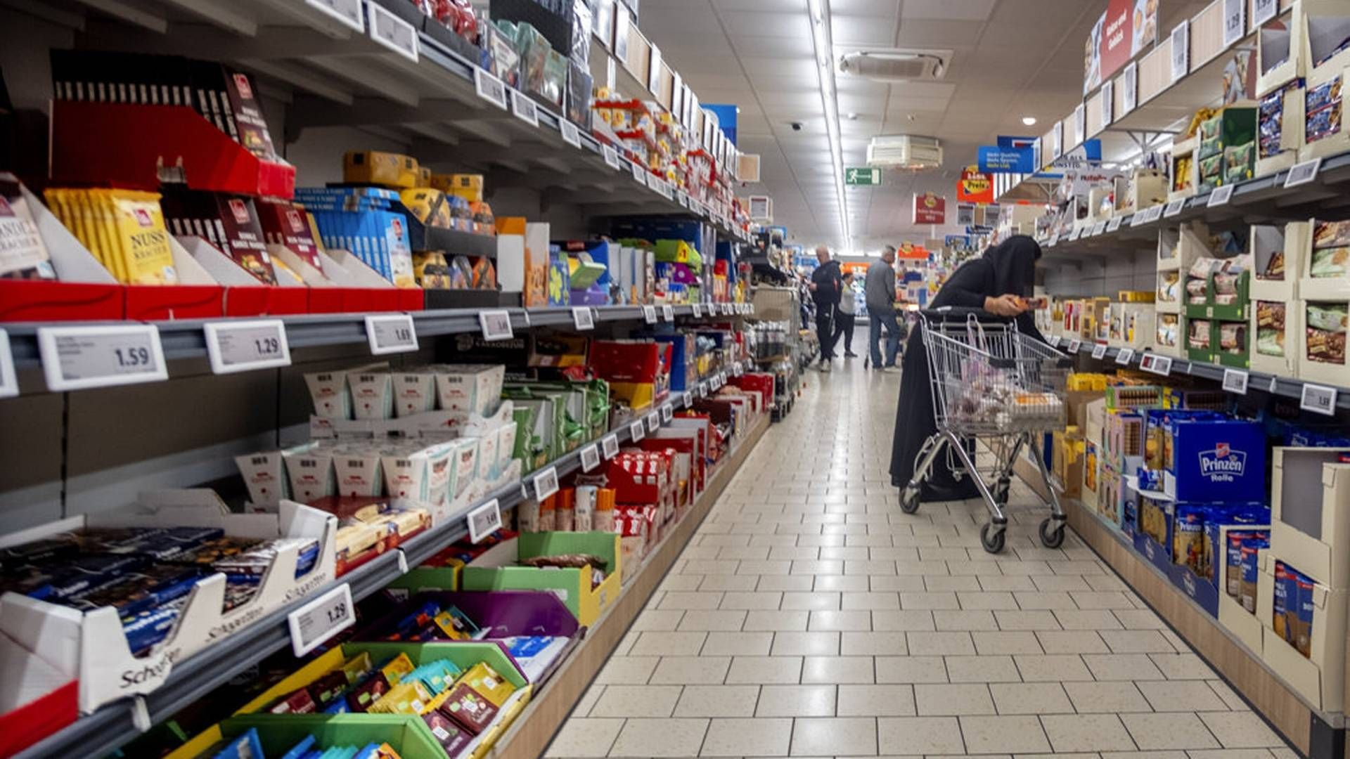 Inflationen faldt til 5,3 pct. i februar i Storbritanien, hvilket er 1,5 procentpoint lavere end januar. Det viser en ny undersøgelse fra analyseinstituttet Kantar. | Foto: Michael Probst/ritzau Scanpix