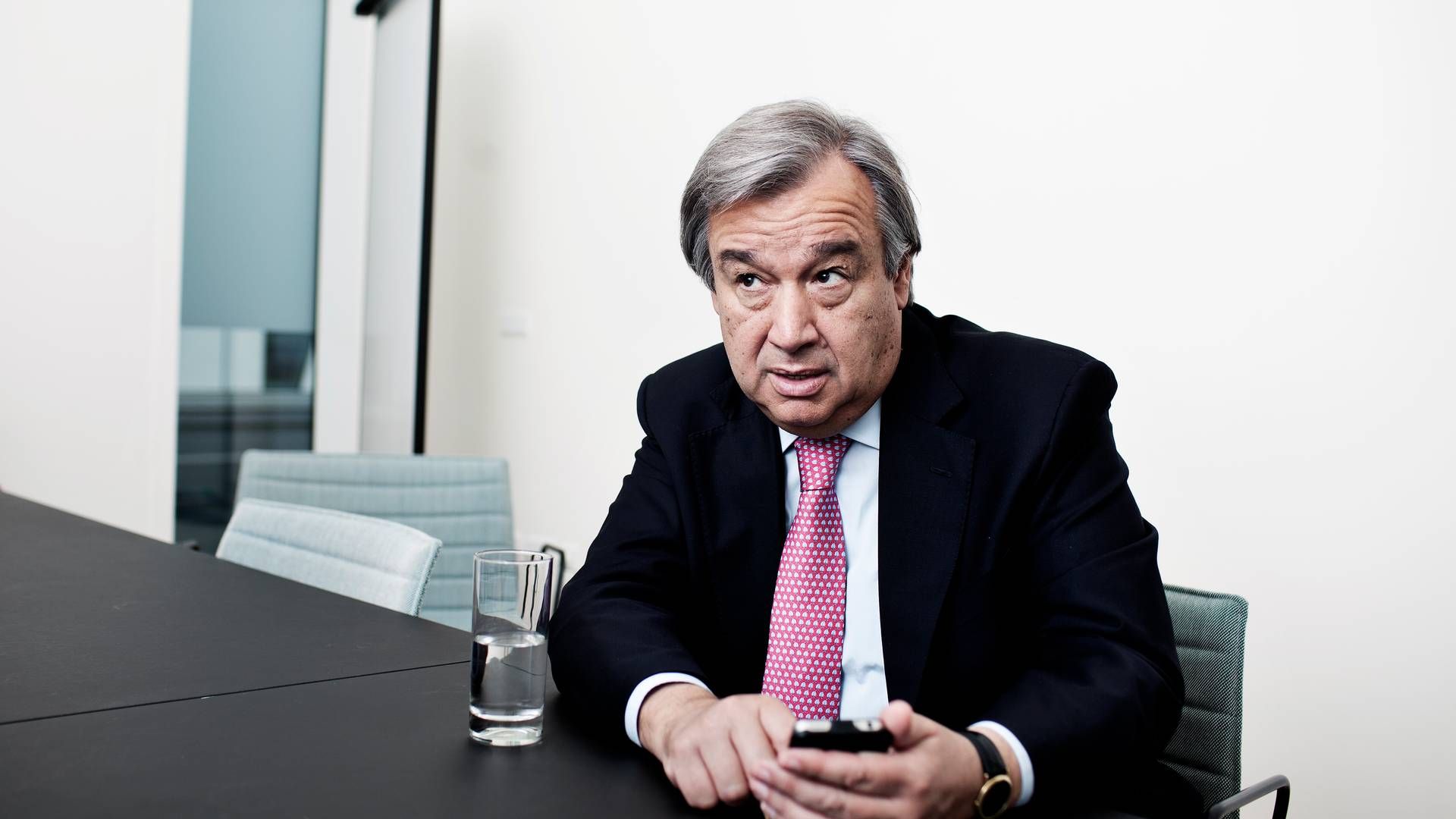 FN’s generalsekretær, António Guterres. | Foto: Niels Hougaard
