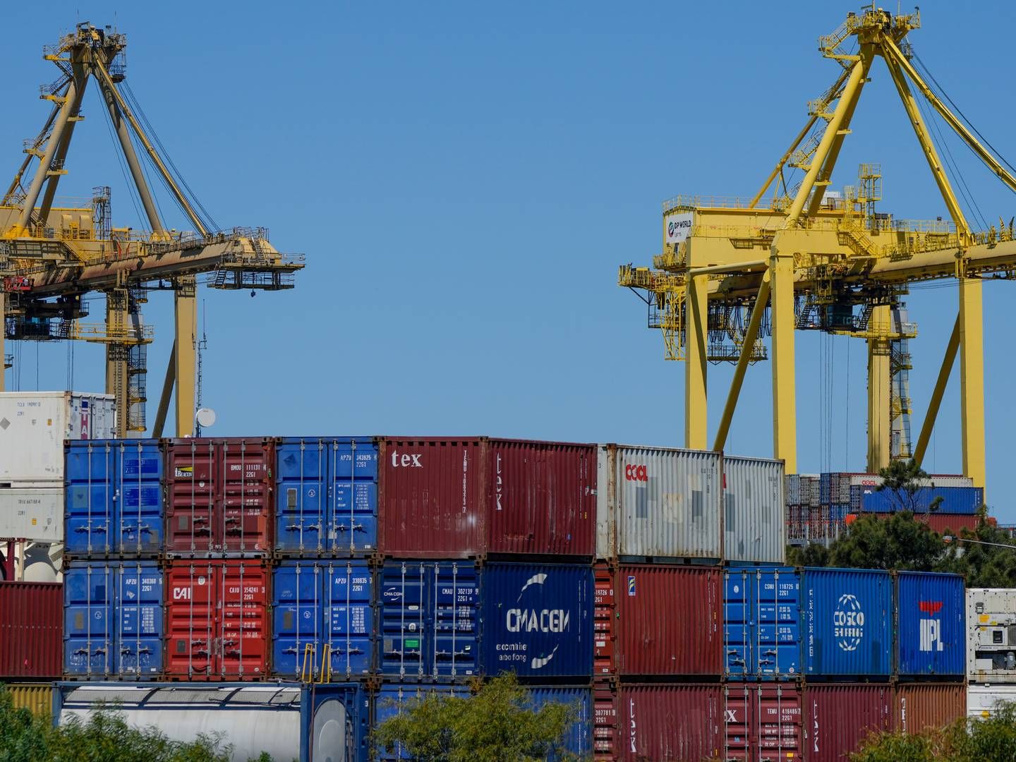 Containerterminal i Sydney. Arkivfoto. | Foto: Mark Baker/AP/Ritzau Scanpix