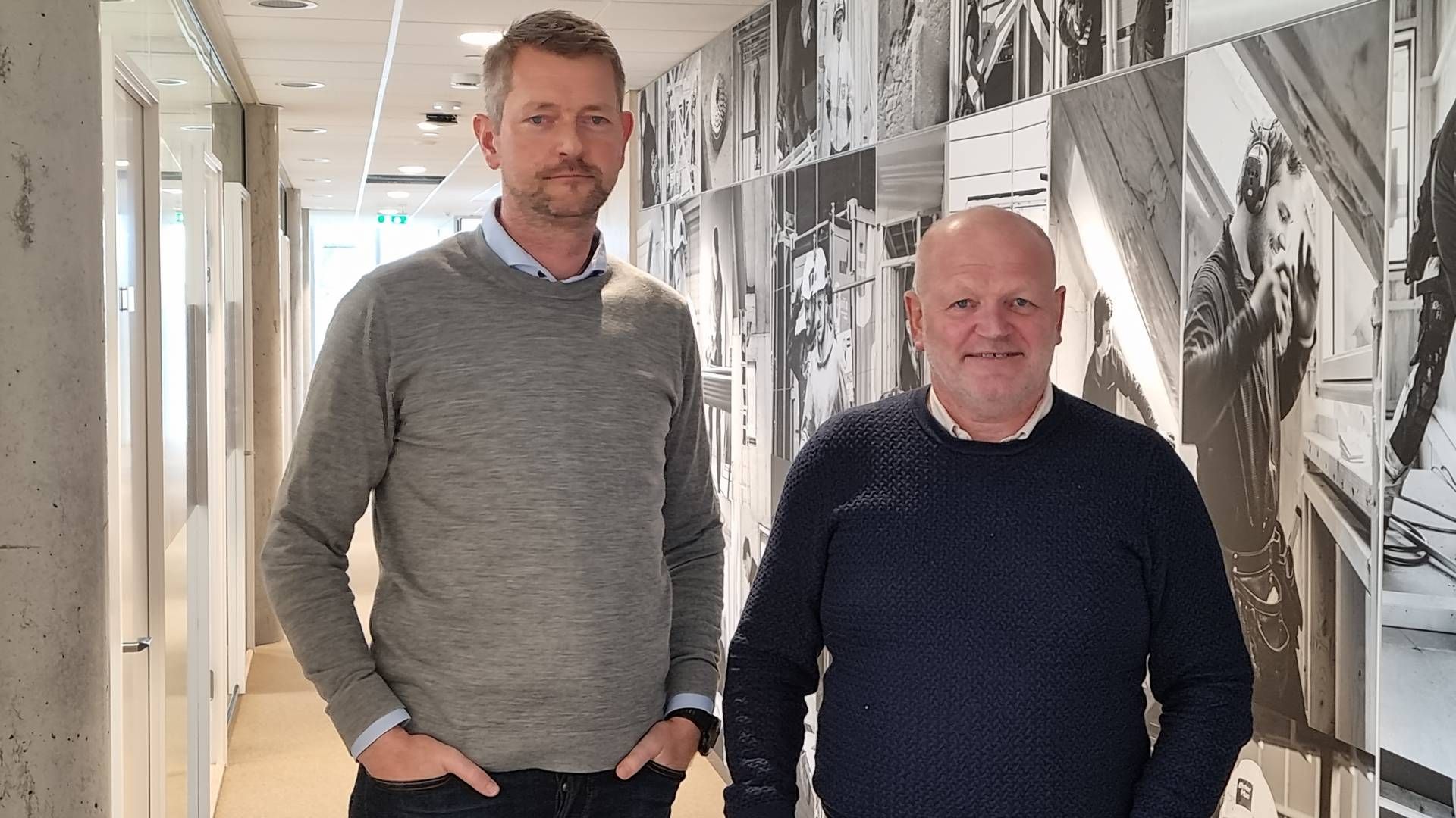 GÅR MOT STRØMMEN: Arild Sie og Njål Østerhus øker salget. | Foto: Øystein Byberg / EiendomsWatch