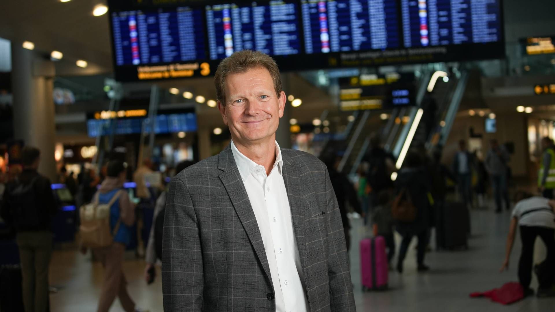 Christian Poulsen, konstitueret adm. direktør i Københavns Lufthavn, kritiserer regeringens nye flyafgift for ikke at være grøn. | Foto: Pr / Københavns Lufthavne