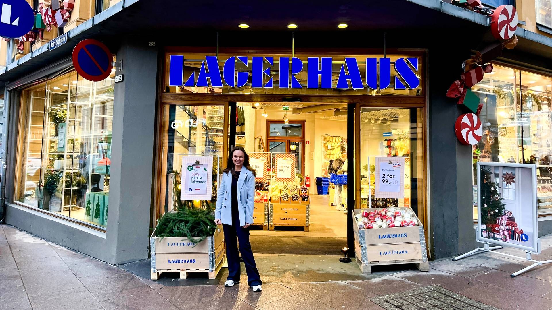 VEKSTREISE: Camilla Persen, regionssjef for Lagerhaus i Norge, gleder seg til den nye butikken i Drammen. | Foto: Lagerhaus