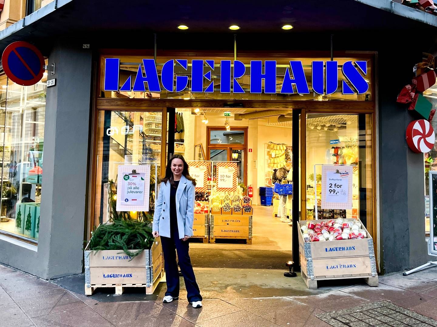 VEKSTREISE: Camilla Persen, regionssjef for Lagerhaus i Norge, gleder seg til den nye butikken i Drammen. | Foto: Lagerhaus