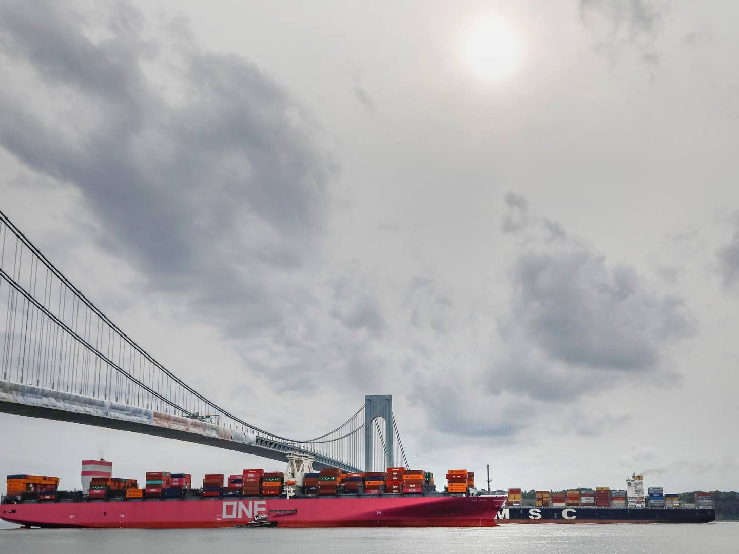 Containerrederierne har brugt en stor del af deres rekordindtjening fra årene 2020 til 2022 på at bestille nye, store skibe, der bliver leveret i de kommende år. | Foto: Brendan Mcdermid/Reuters/Ritzau Scanpix