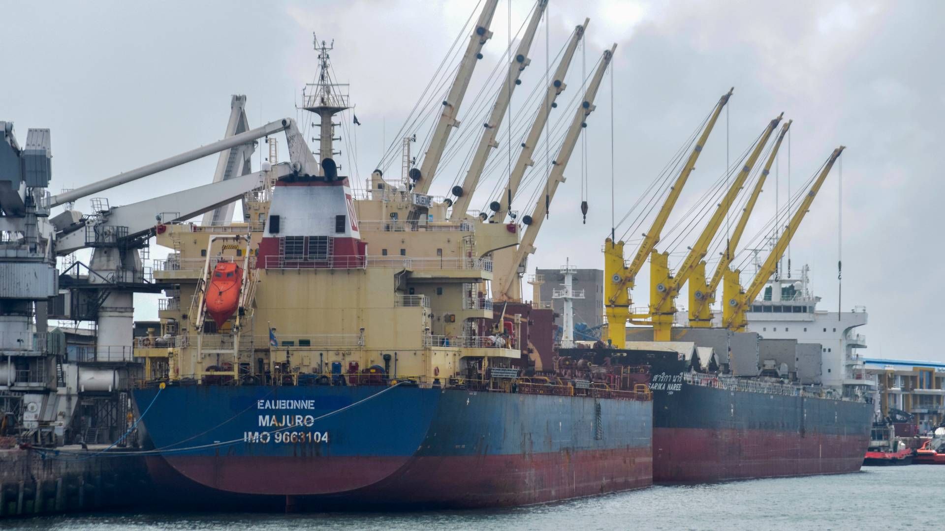 Tørlast- tank- og kemikalierederierne har lagt markant færre ordrer på grønne skibe hos værfterne end container- og gasrederierne. | Foto: Gideon Maundu/AP/Ritzau Scanpix