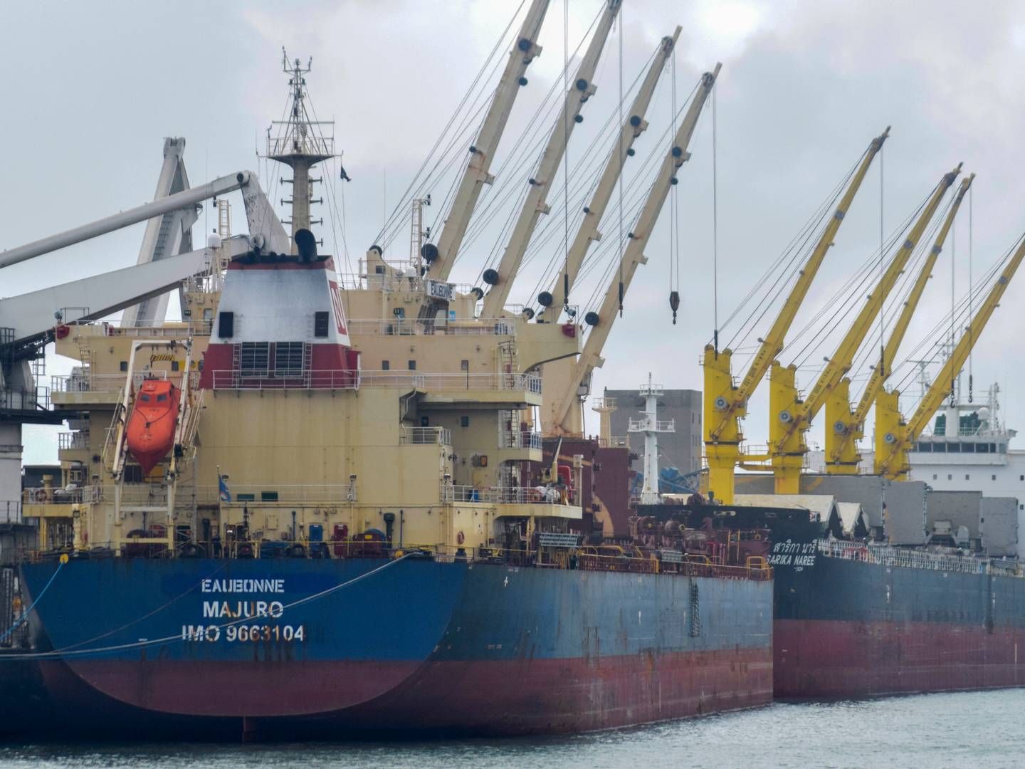 Tørlast- tank- og kemikalierederierne har lagt markant færre ordrer på grønne skibe hos værfterne end container- og gasrederierne. | Foto: Gideon Maundu/AP/Ritzau Scanpix