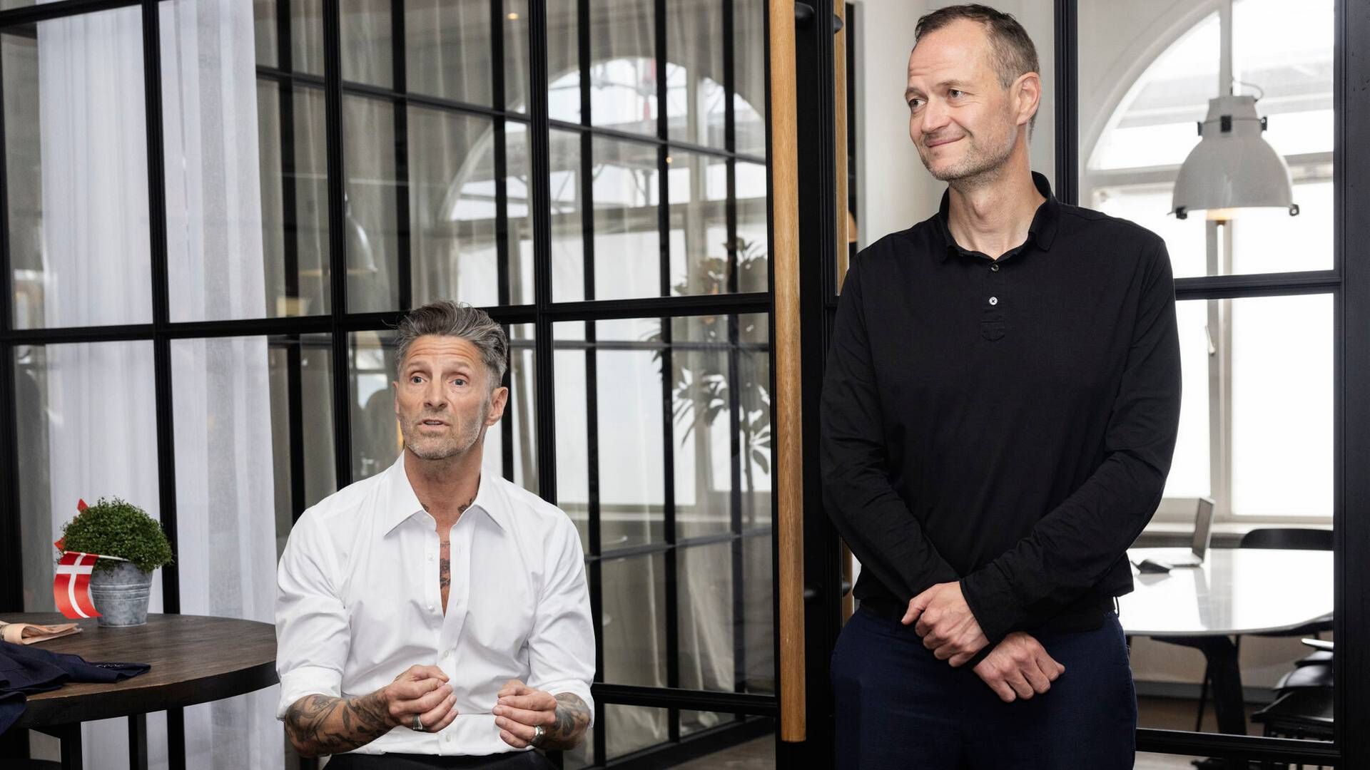 Stifter Kaspar Basse og adm. direktør Thomas Nørøxe har opbygget Joe & The Juice-kæden til en international aktør med omkring 360 butikker. | Foto: Gregers Tycho/Ritzau Scanpix