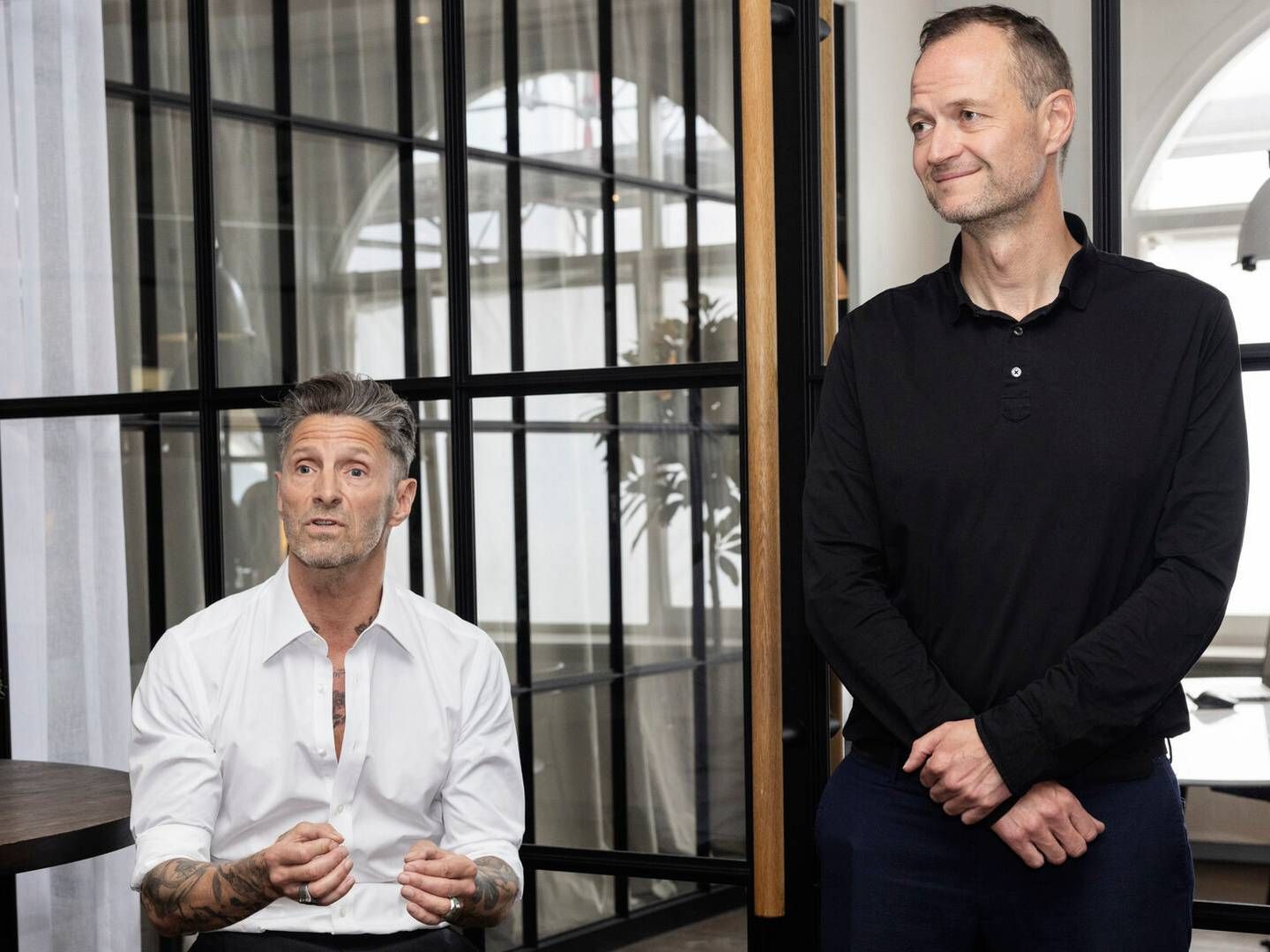 Stifter Kaspar Basse og adm. direktør Thomas Nørøxe har opbygget Joe & The Juice-kæden til en international aktør med omkring 360 butikker. | Foto: Gregers Tycho/Ritzau Scanpix