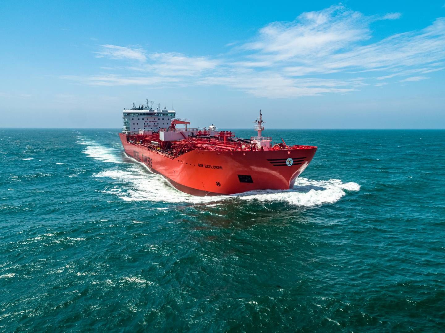 One of Odfjell's newer tankers: The barebot-chartered Bow Explorer built in 2020 with 38,236 deadweight tons | Photo: Hudong-zhonghua Shipyard / Odfjell Se