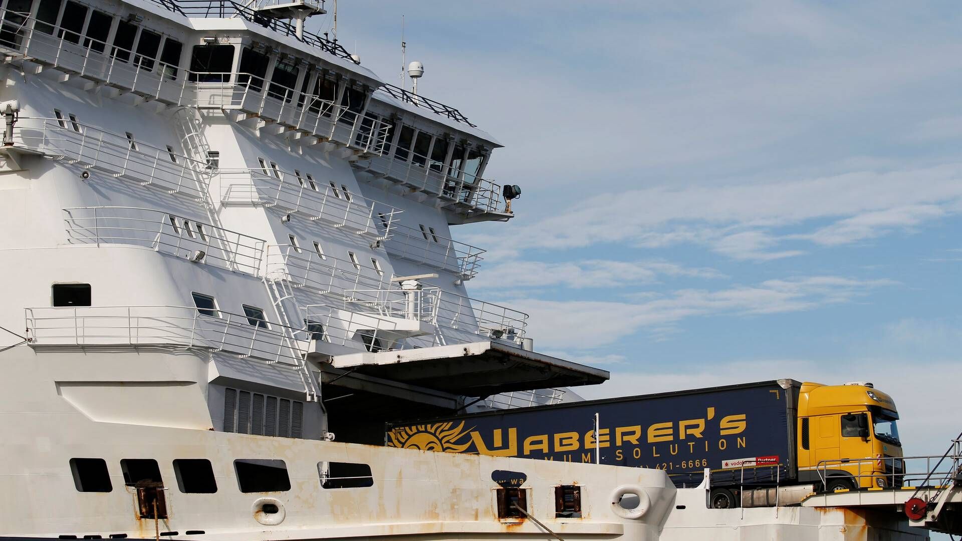 Det danske færge- og logistikselskab DFDS er en ud af seks partnere, som er med i Green Fuels for Denmark | Foto: Pascal Rossignol/Reuters/Ritzau Scanpix