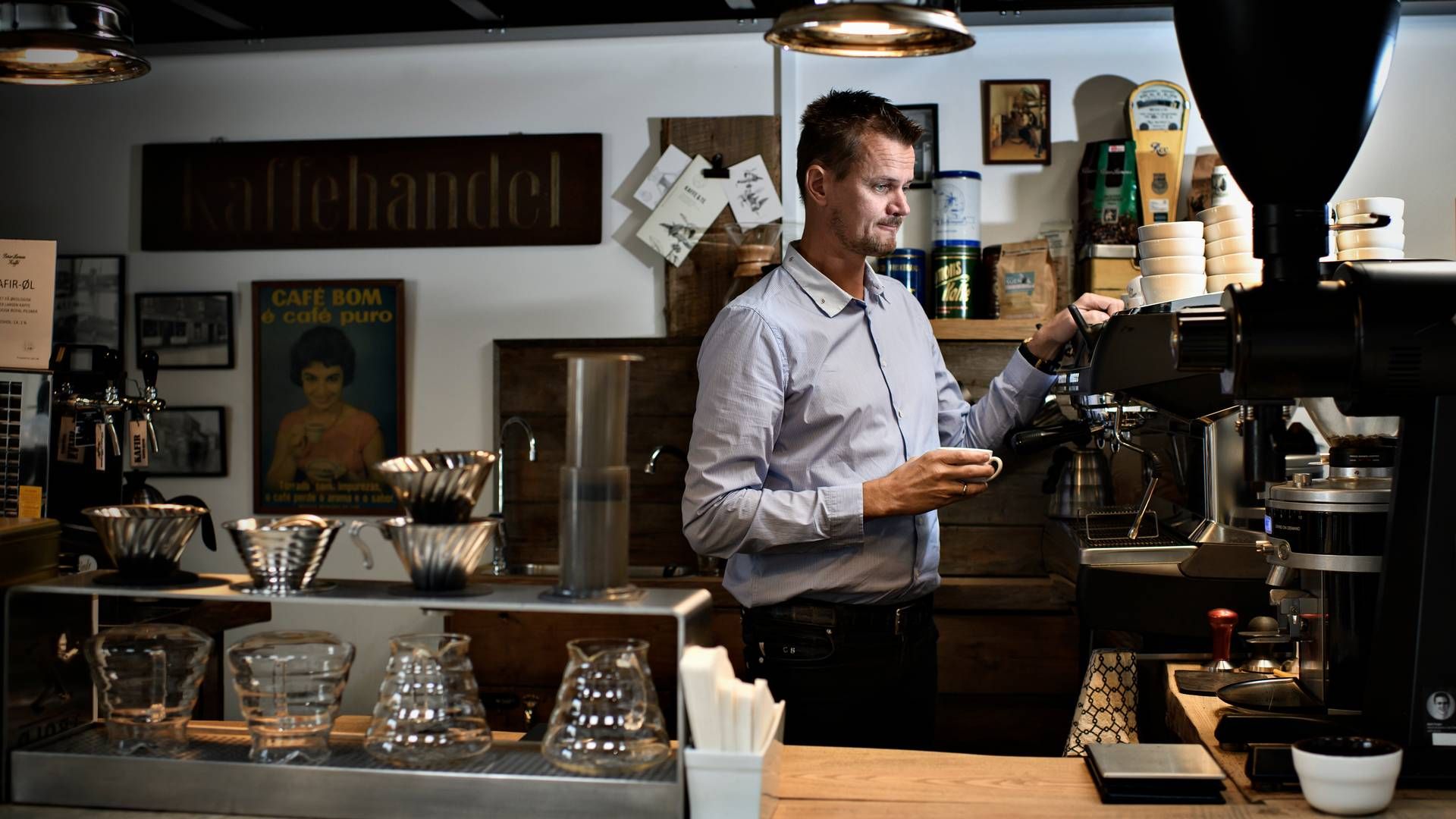 Claus Bertelsen, adm. direktør i Peter Larsen Kaffe, har vendt forretningen efter et skuffende 2021/22. | Foto: Anita Graversen