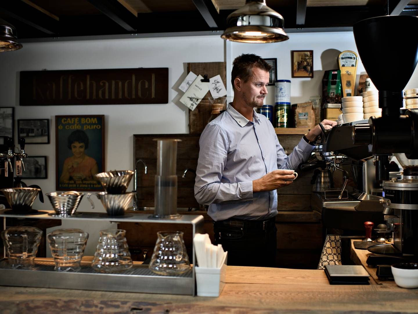Claus Bertelsen, adm. direktør i Peter Larsen Kaffe, har vendt forretningen efter et skuffende 2021/22. | Foto: Anita Graversen