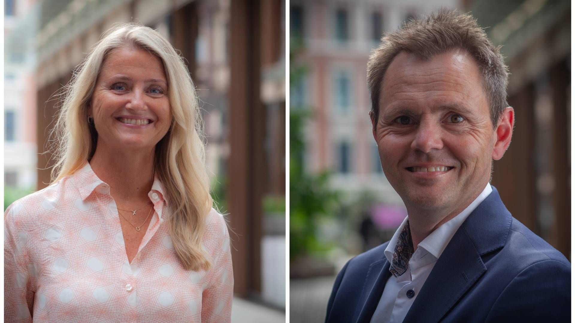 ANSVAR: Unn Hofstad og Andreas Henriksen Lerø mener private og offentlige aktører har et ansvar om å ta vare på eksisterende bygg. | Foto: Dag Ermesjø