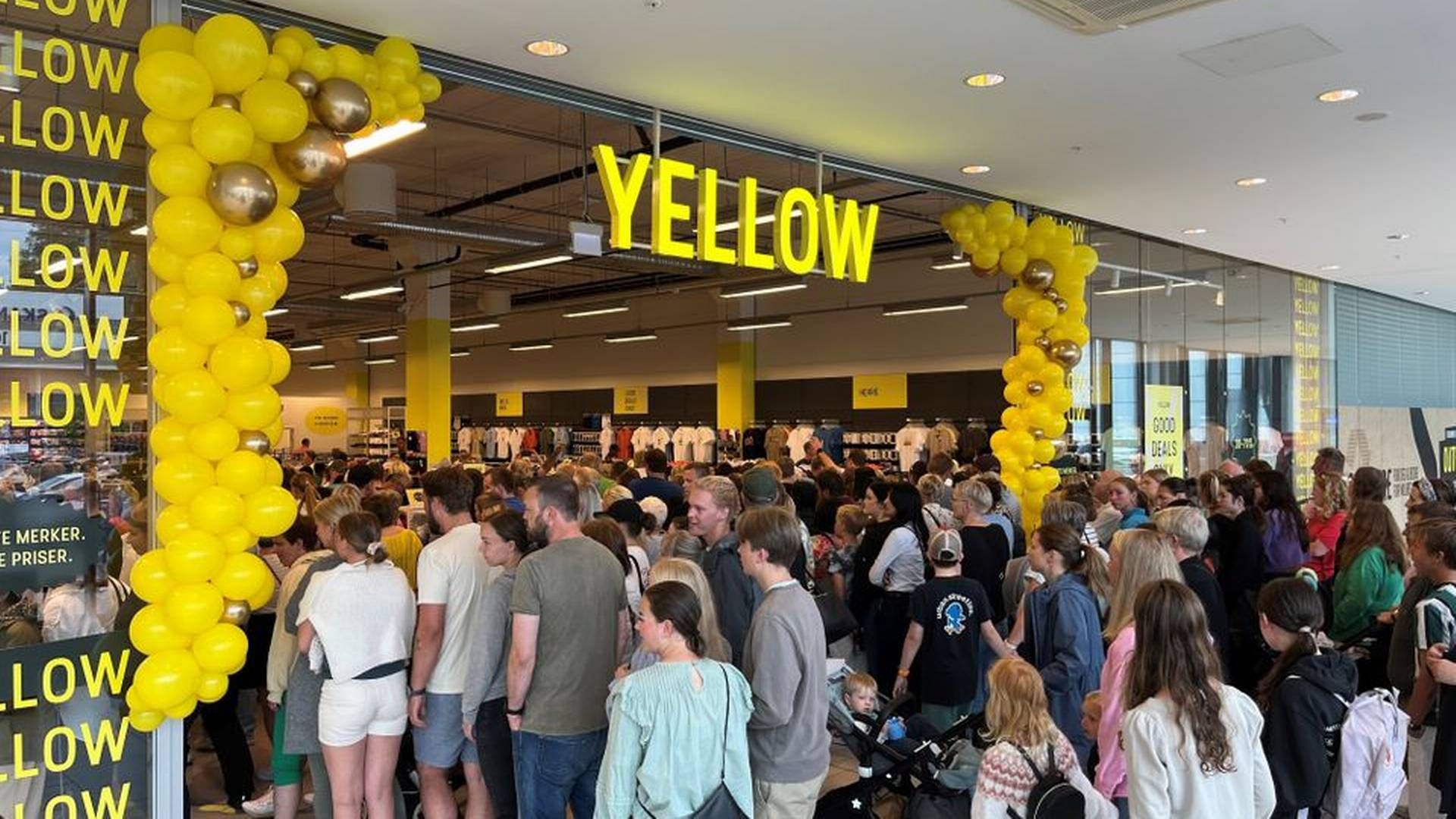 Yellow satser videre. Her fra åpningen på Sørlandssenteret. | Foto: Yellow