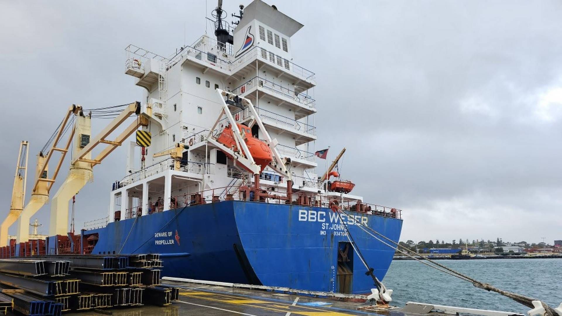 Briese ship BBC Weser, which Australian authorities in June banned from sailing in Australian waters for 90 days because the ship was unseaworthy according to the authorities. | Photo: Amsa