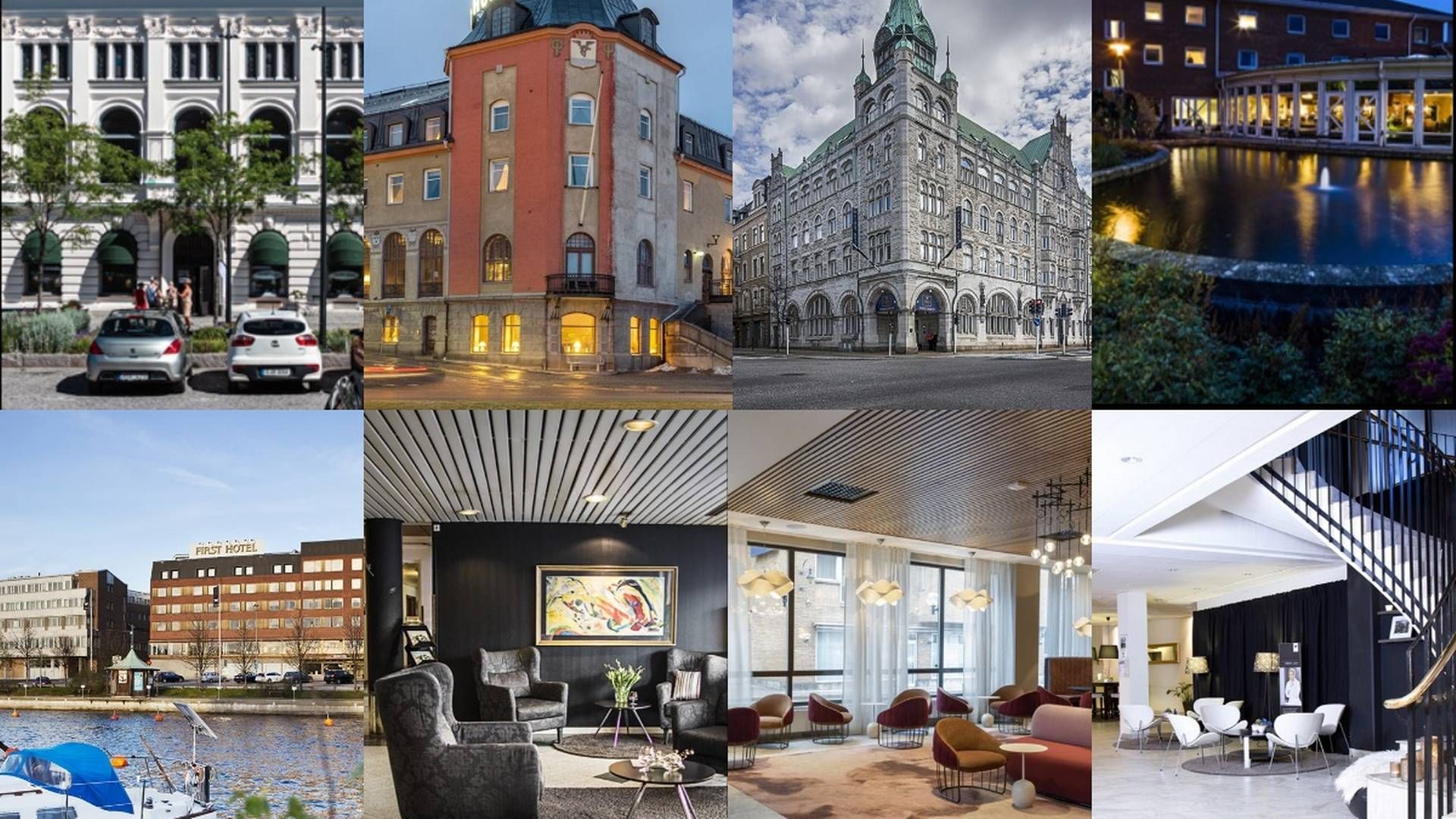 DISSE HOTELLENE OMFATTES: Åtte regionale Swedish First Hotels inngår i transaksjonen. Fire er lokalisert nord i Sverige, mens resten er i sør. | Foto: Colliers