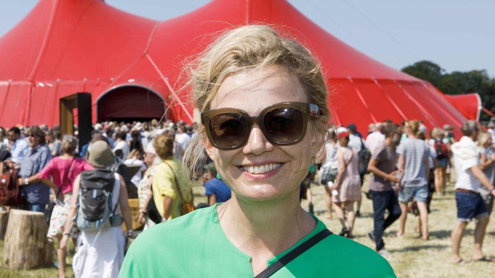 Caroline Søeborg Ahlefeldt på festivalen Heartland, som hun var med til at igangsætte. | Foto: Per Lange