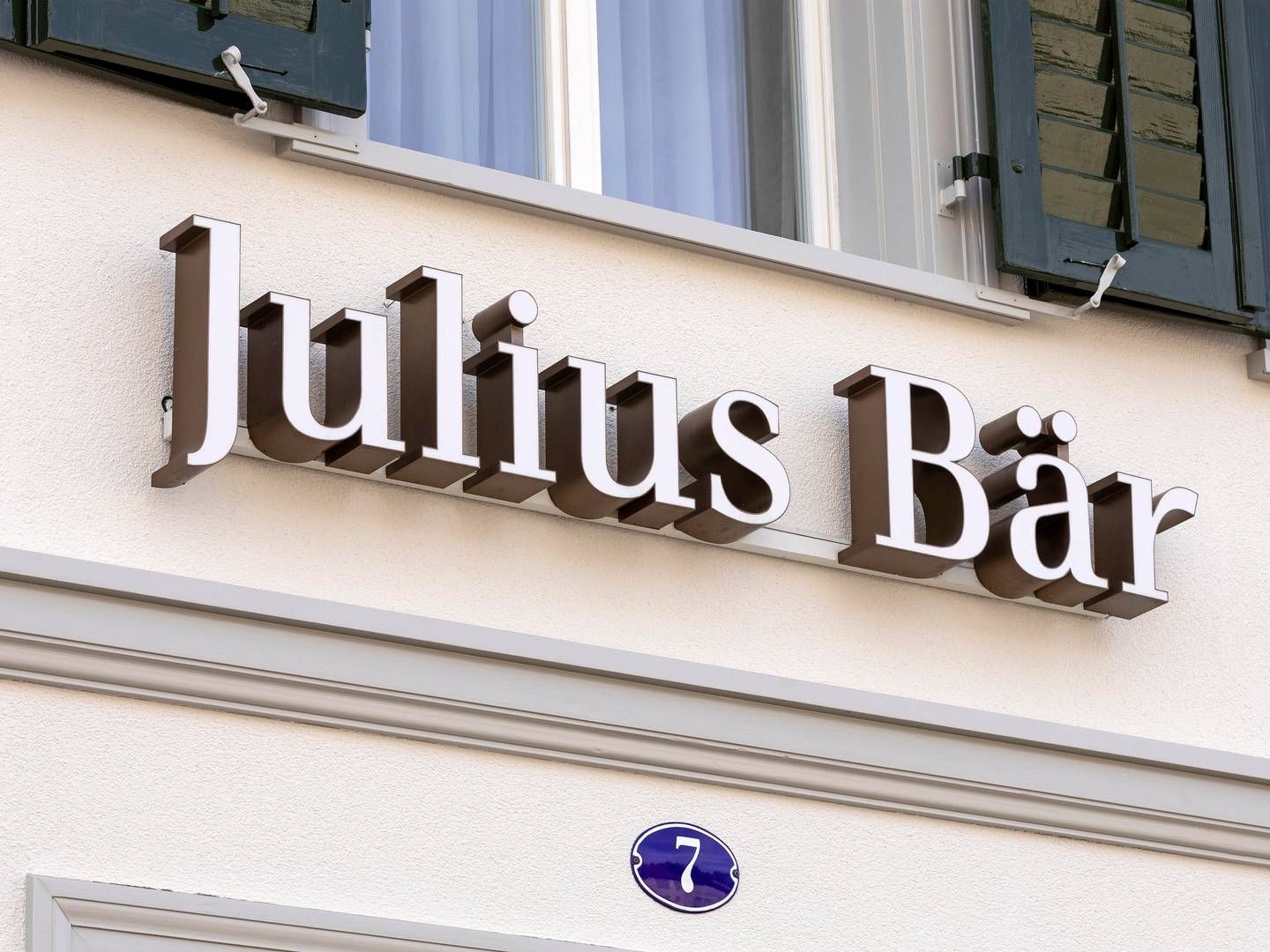 Der Schriftzug der Bank in St. Gallen. | Foto: picture alliance / CHROMORANGE | CHROMORANGE/Weingartner-Foto
