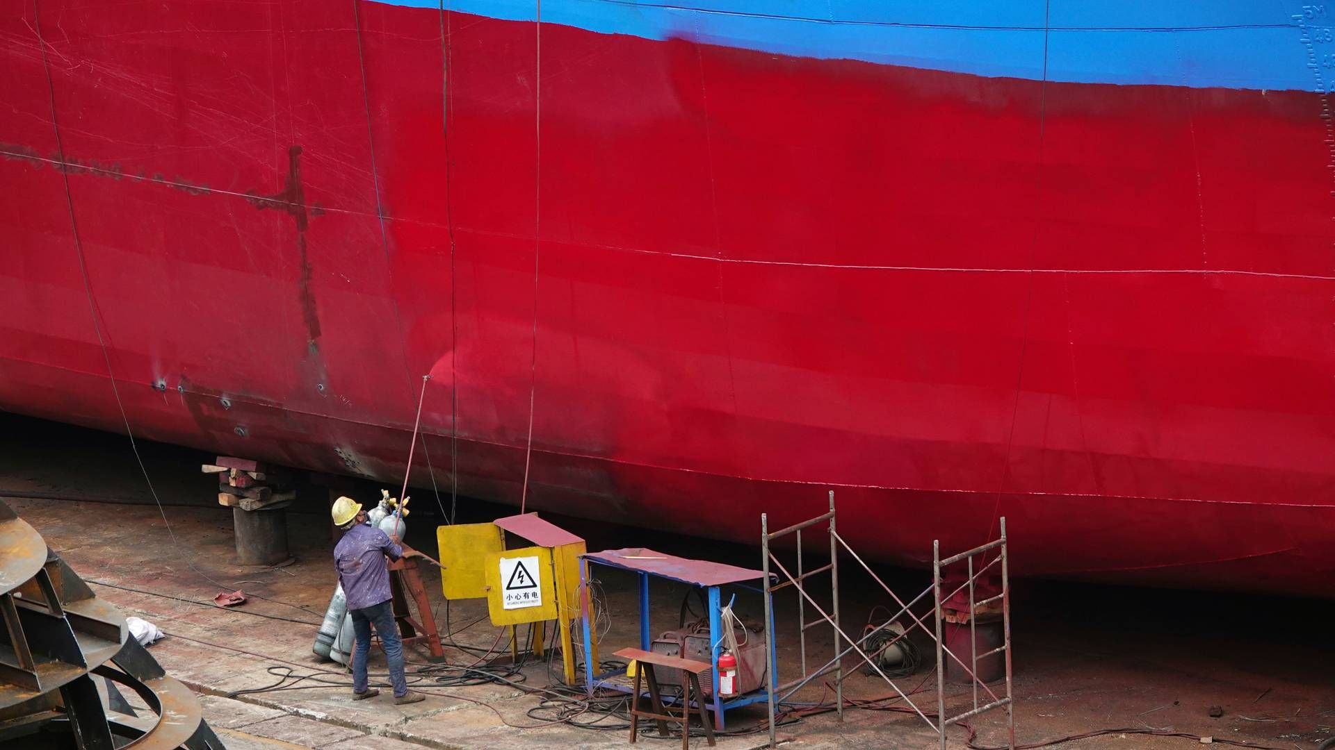Ifølge vicedirektøren for OECD’s direktorat for videnskab, teknologi og innovation, Jens Lundsgaard, kan Sydkorea alene få brug for 45.000 mennesker til sin vitale skibsbygningsindustri. | Foto: Liu Junfeng/AP/Ritzau Scanpix