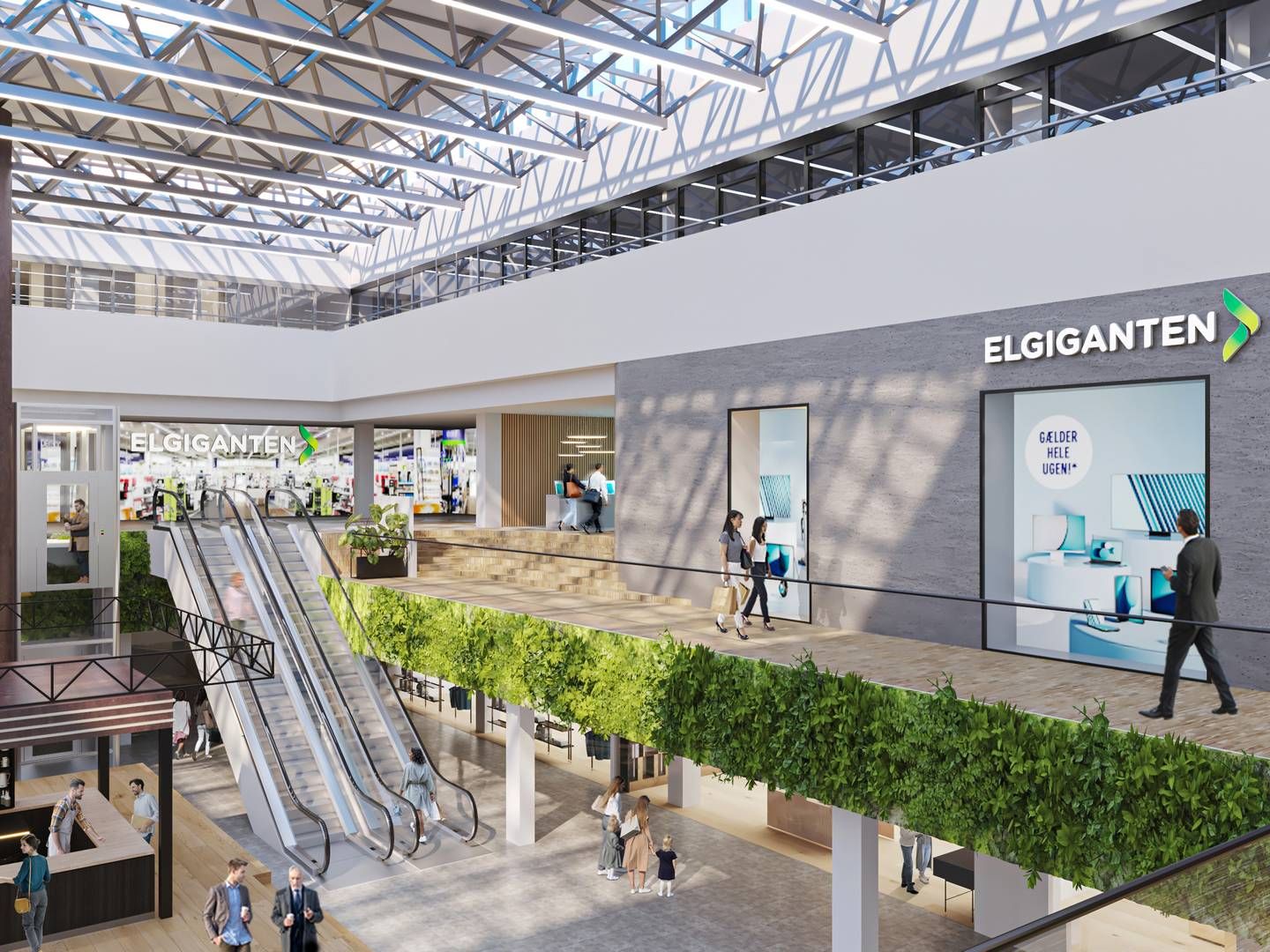 Elgigantens butik i Lyngby storcenter bliver 1.600 kvm og i to plan. | Foto: Help Agency