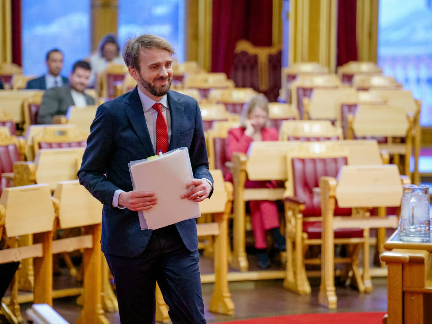 TAKTSKIFTE: – Etterspørselen til batterier i verden kommer til å tjuedoble seg de neste sju årene, og det er fordi hele verden skal elektrifiseres, sa Vestre. | Foto: Stian Lysberg Solum / NTB