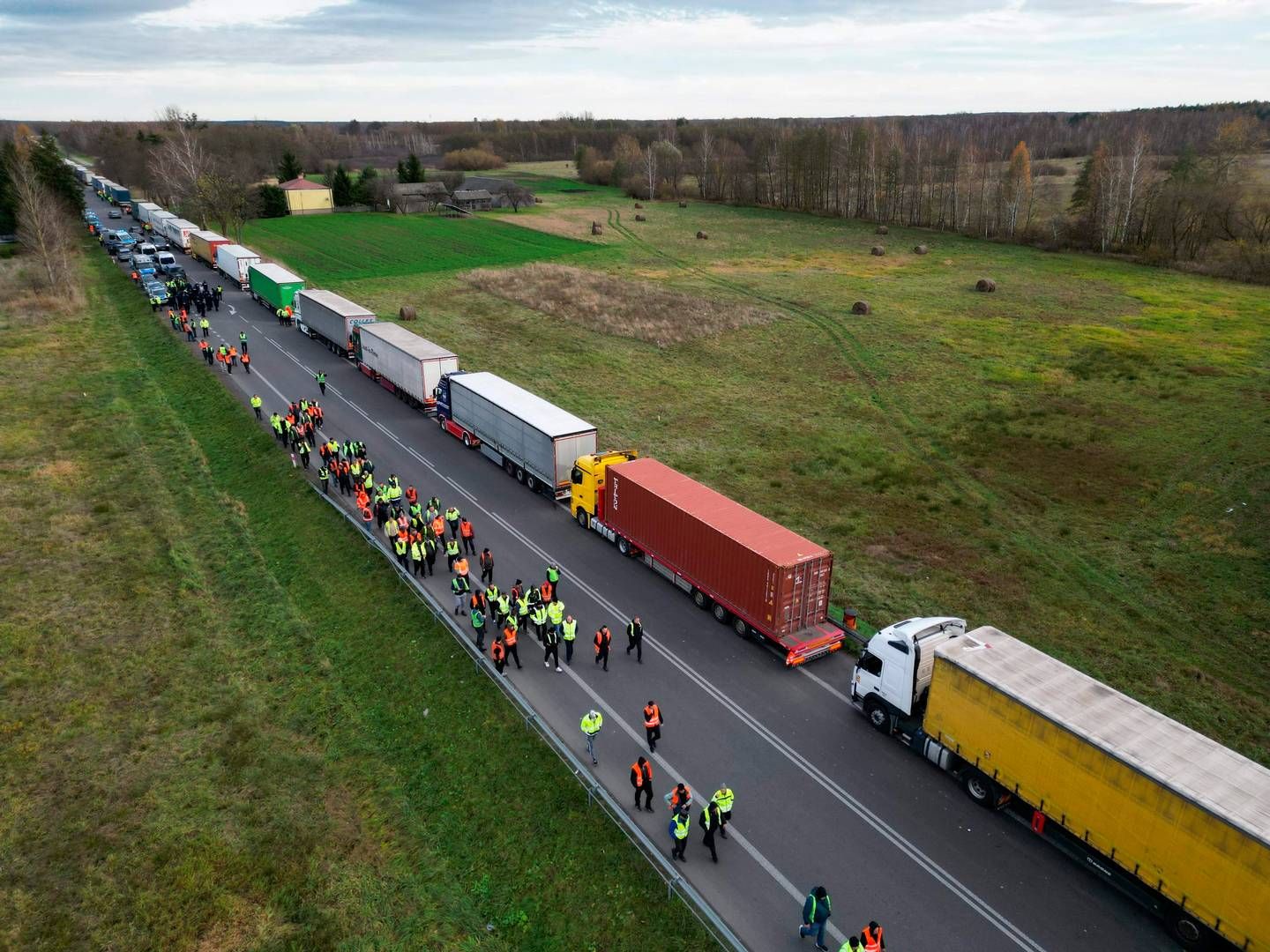 Grænsen mellem Polen og Ukraine ved byen Dorohusk | Foto: Damien Simonart/AFP/Ritzau Scanpix