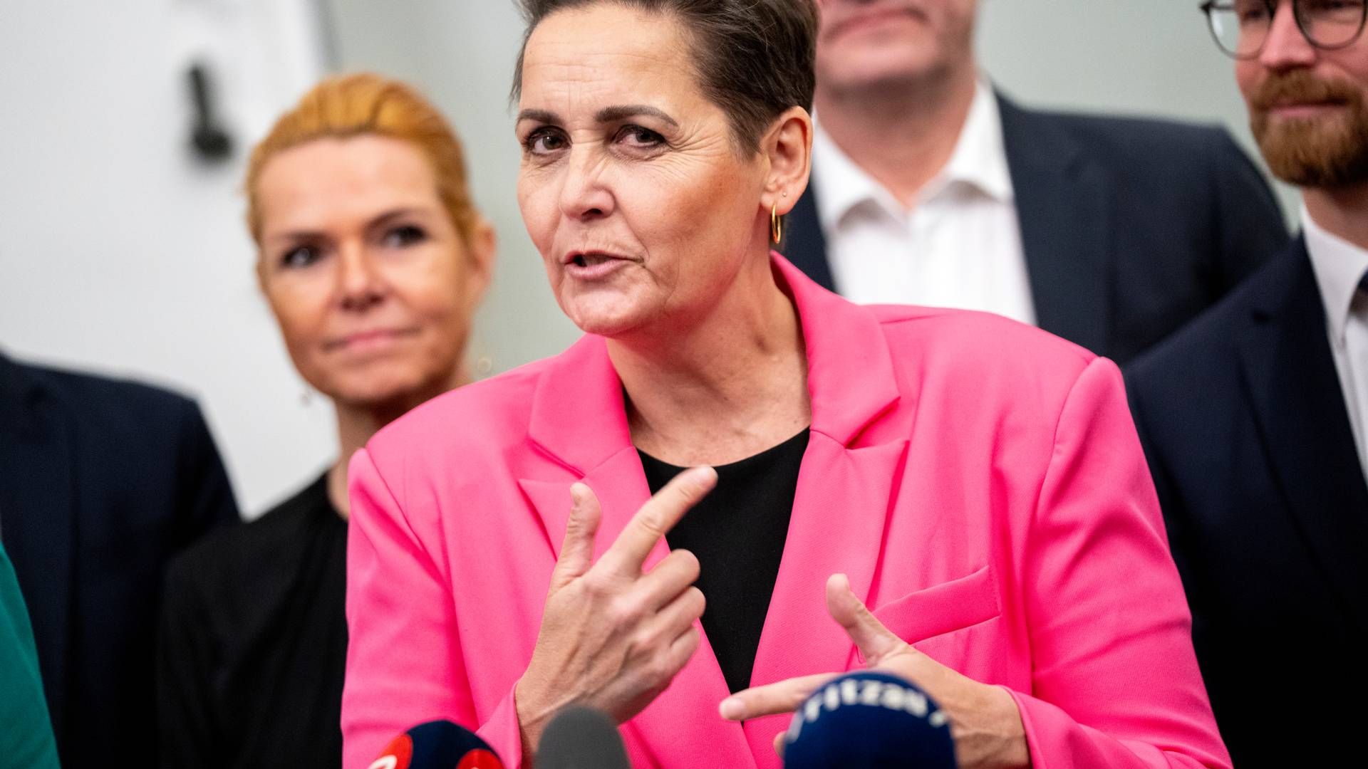 Pia Olsen Dyhr ved fremlæggelse af finanslovforliget. | Foto: Ida Marie Odgaard