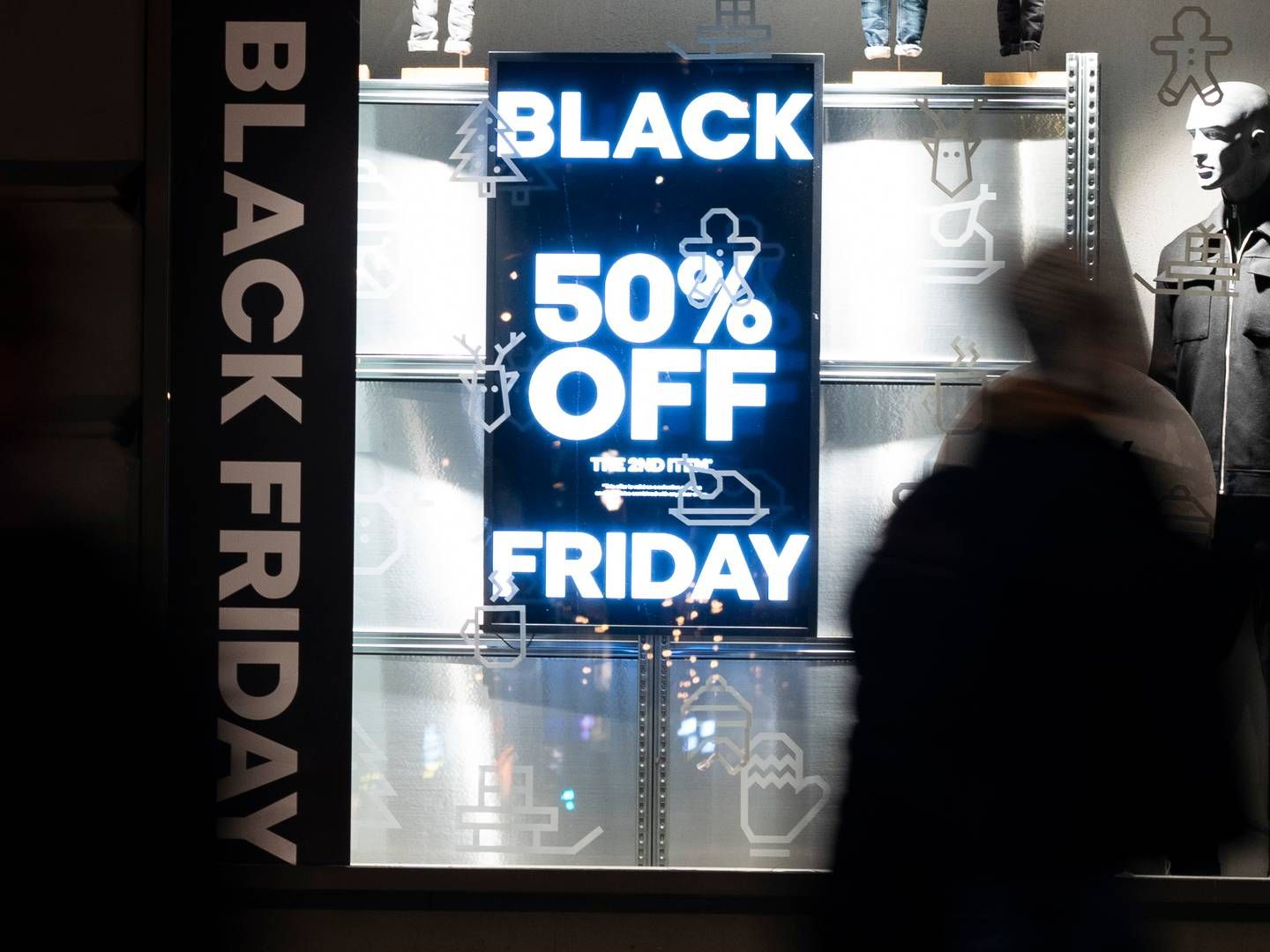 Black friday er de seneste år blevet udvidet til black week – eller nogle steder black month, hvilket ifølge Dansk Erhverv har fået forbrugernes mønstre til at ændre sig. | Foto: Erik Flaaris Johansen