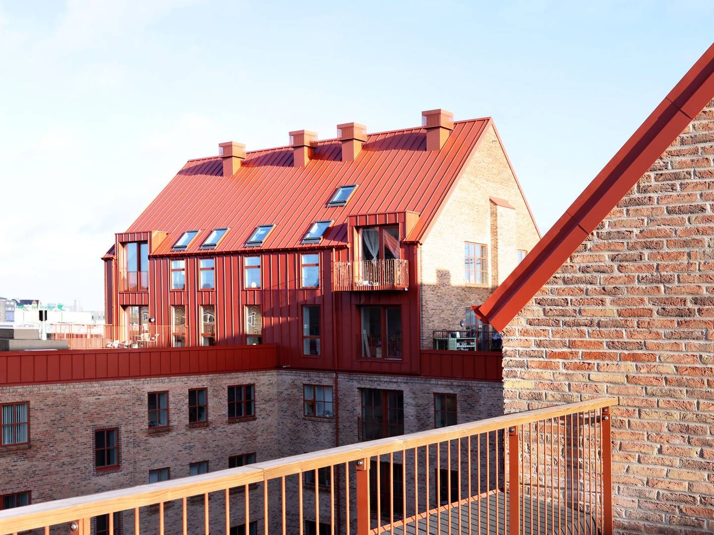 The red gable-roofed buildings on Borgmester Christiansens Gade in Copenhagen were completed less than six months ago. | Photo: PR