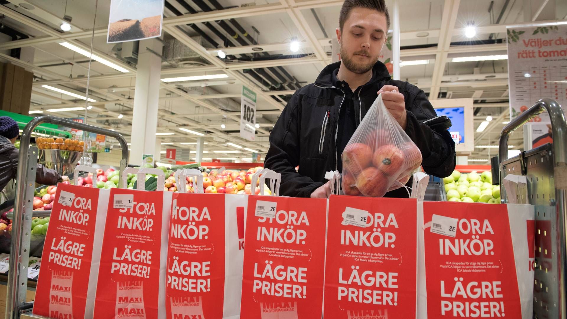 Den svenske inflation blev i december opgjort til 4,4 pct. mod 5,8 pct. i november. | Foto: Pr/jessica Gow/tt