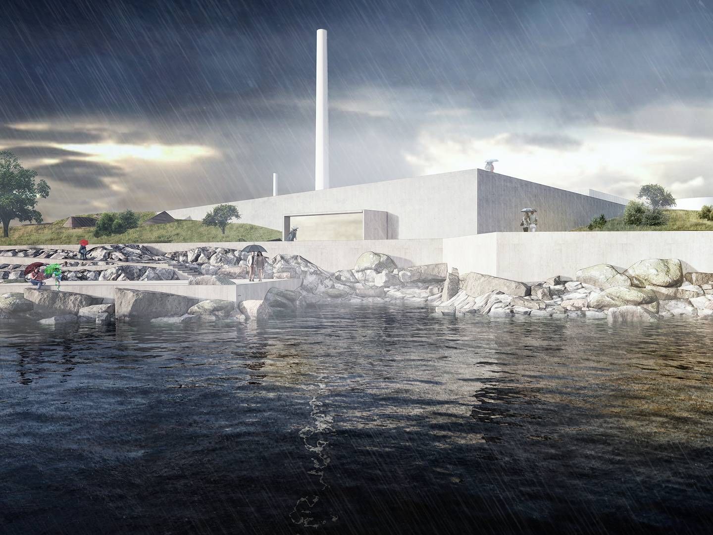 Billedet viser designet for Aarhus Vands kommende renseanlæg Rewater. | Photo: Aarhus Vand/pr