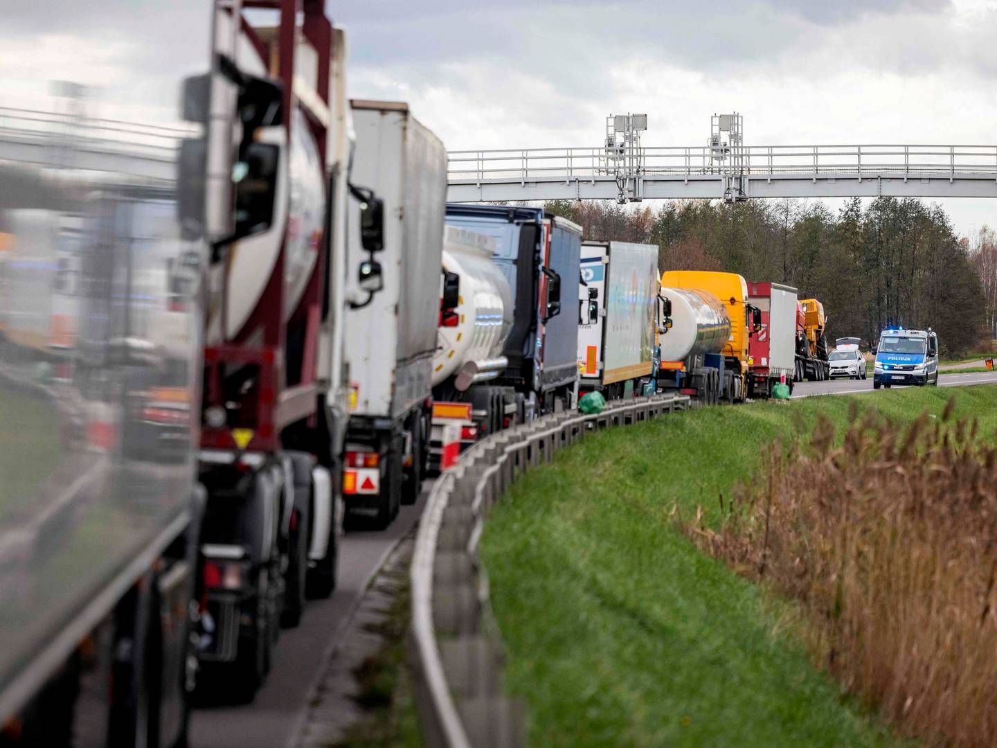 Blokaden ved flere grænseovergange har varet i ugevis | Foto: Wojtek Radwanski/AFP/Ritzau Scanpix
