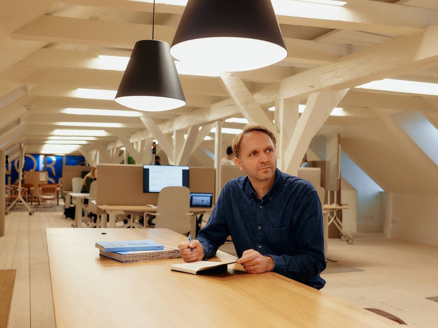 "Vi tror på, at vi kan blive verdens største leverandør af cirkulære kontorløsninger uden at eje et eneste møbel," siger Anders Jepsen, medstifter og adm. direktør i Nornorm. | Foto: Nornorm / Pr