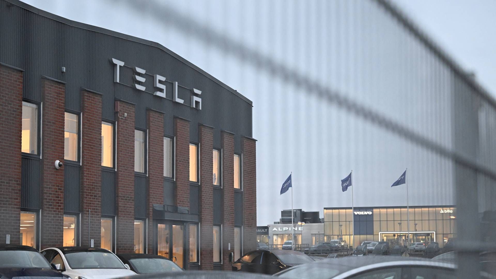 Den langvarige strejke på Teslas værksteder i Sverige kan brede sig til Danmark. | Foto: Tt News Agency
