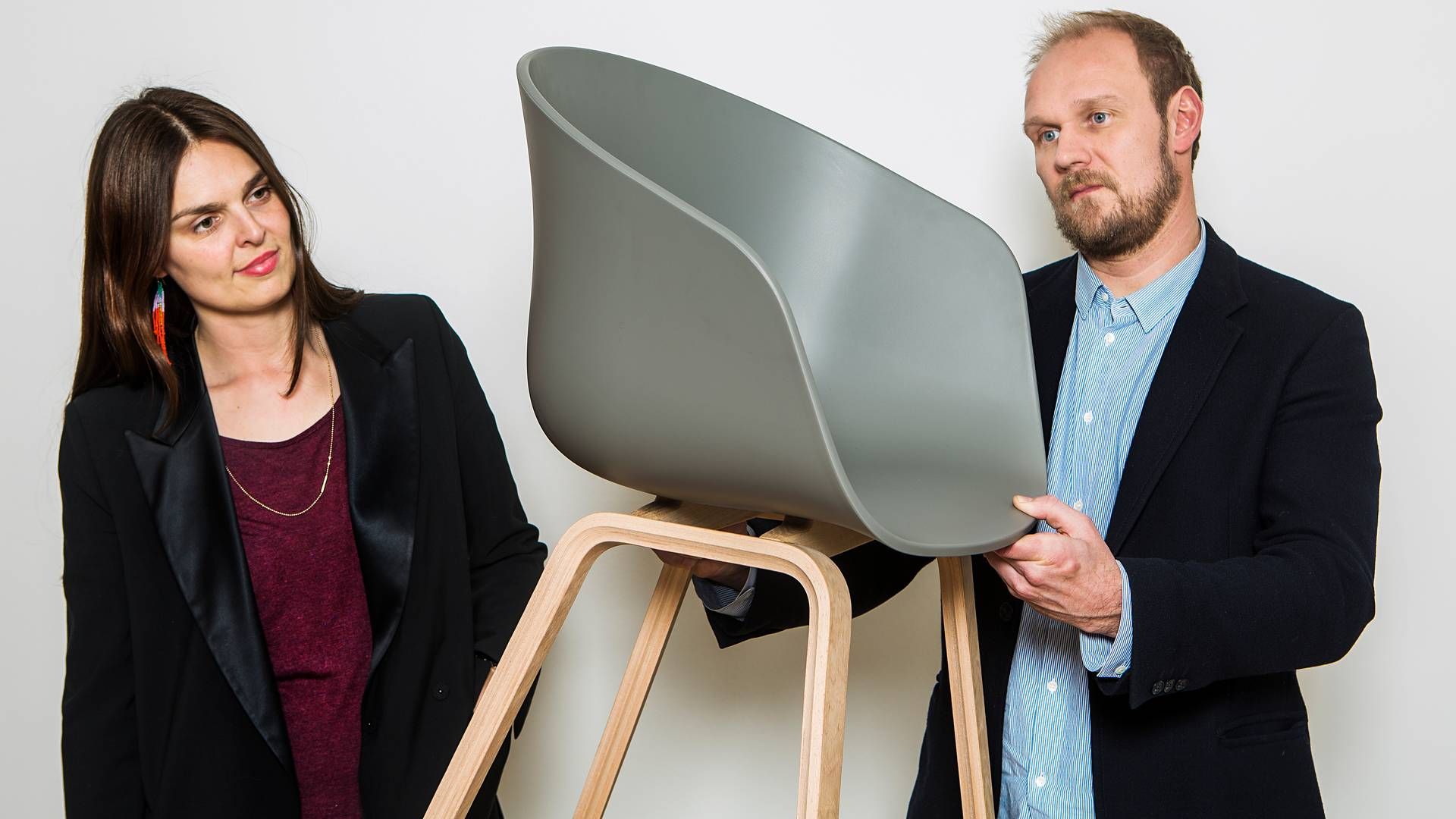 Designerne Mette Hjort Hay og Rolf Hay, der stiftede Hay i 2002. | Foto: Simon Fals