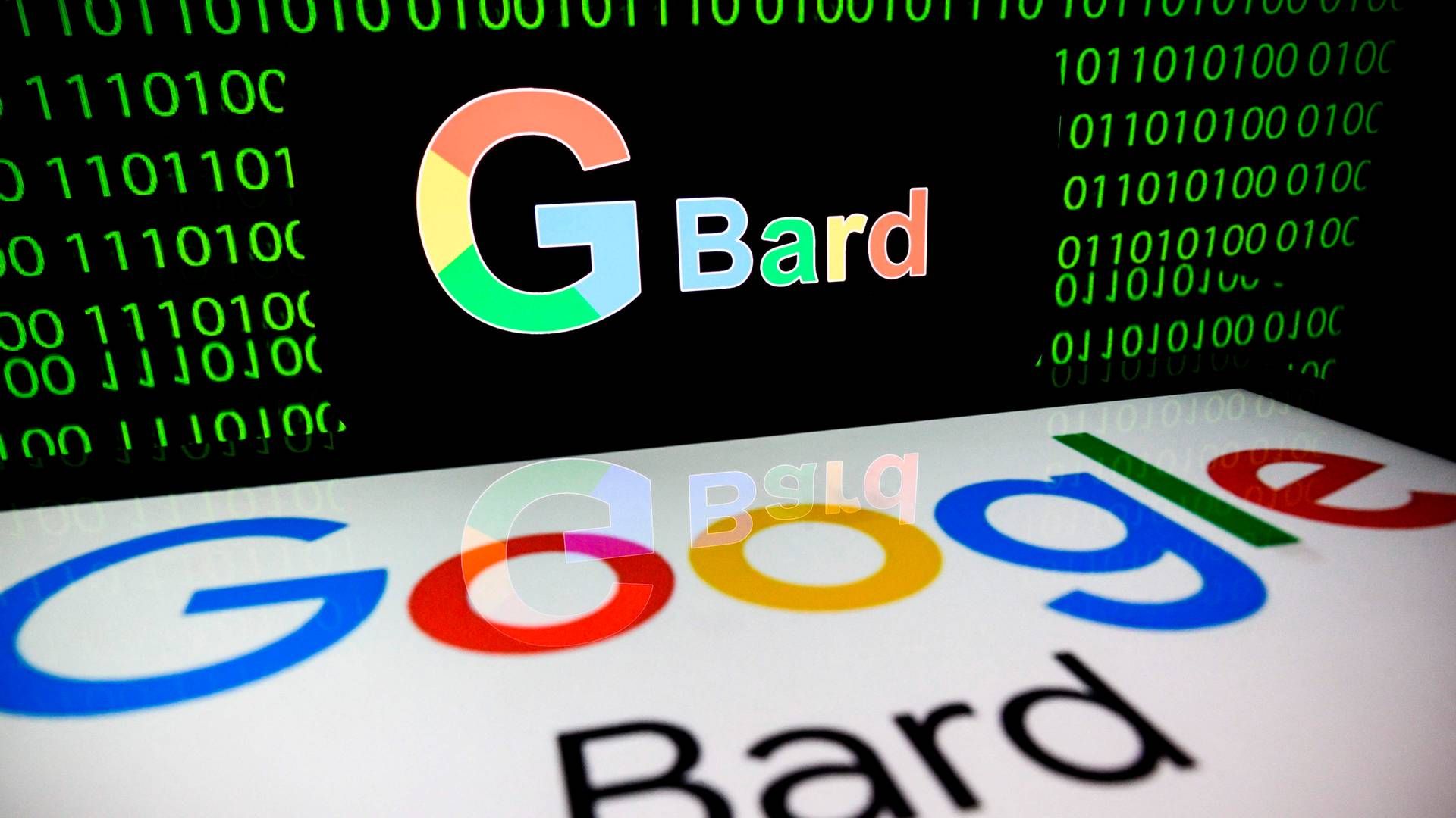 Googles chatbot, Bard, bliver fremover suppleret af sprogmodellen Gemini. | Foto: Lionel Bonaventure/AFP/Ritzau Scanpix
