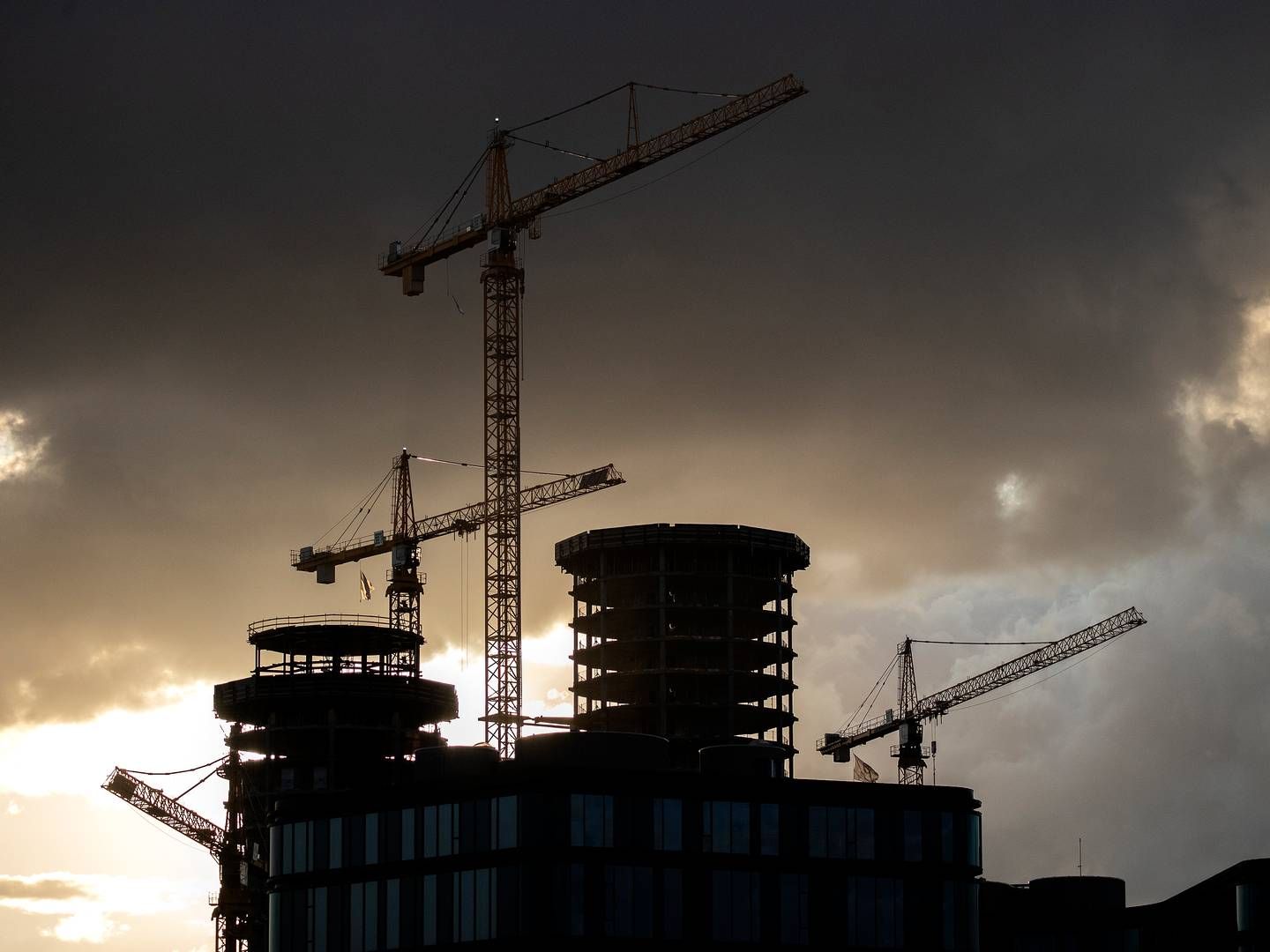 ”Det er især de høje renter, som har ramt hårdt i byggeriet,” siger Allan Sørensen, cheføkonom hos Dansk Industri, i en skriftlig kommentar. | Foto: Finn Frandsen