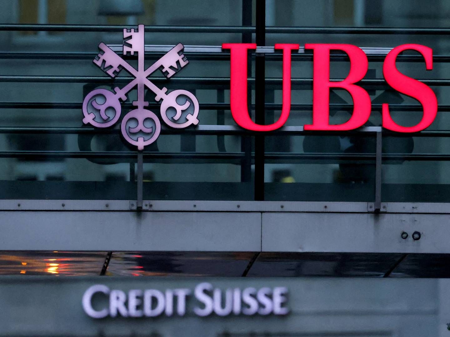 UBS gik tidligere i år med til at købe rivalen Credit Suisse. | Foto: Denis Balibouse/Reuters/Ritzau Scanpix