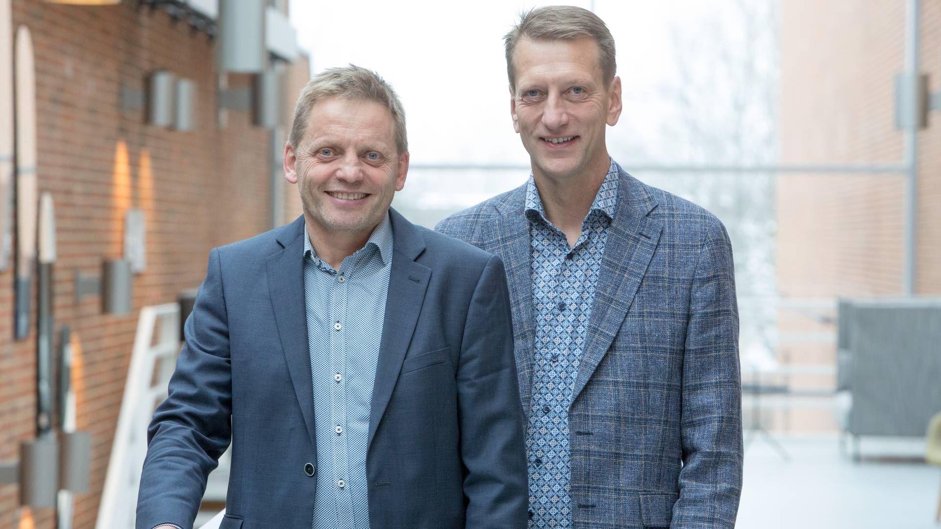 Formand Søren F. Overgaard (til venstre) og direktør Uffe Wiborg (til højre) | Foto: Dangris / PR