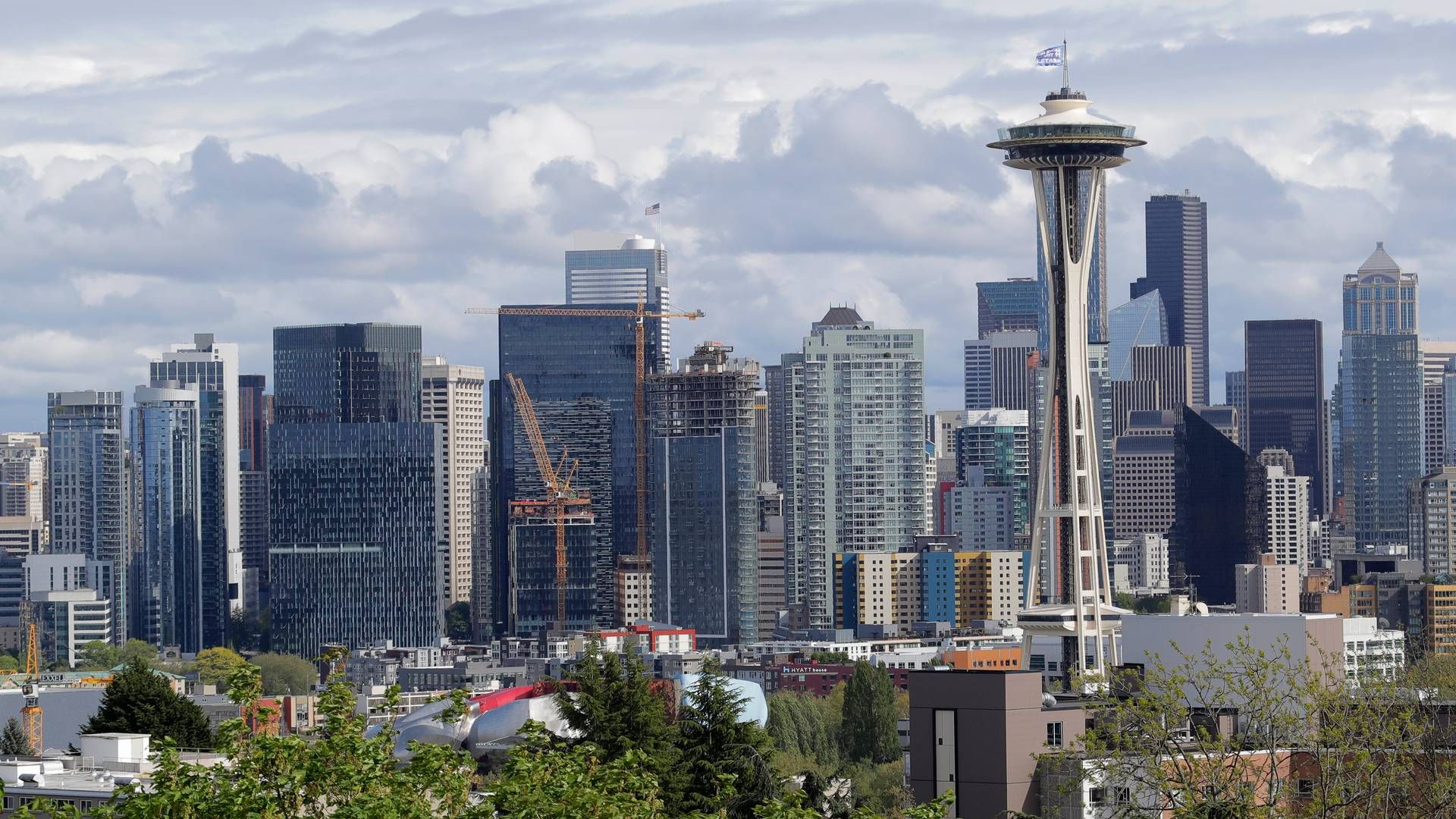 Centrum af Seattle, hvor Expeditors' hovedsæde er placeret. | Foto: Ted S. Warren/AP/Ritzau Scanpix