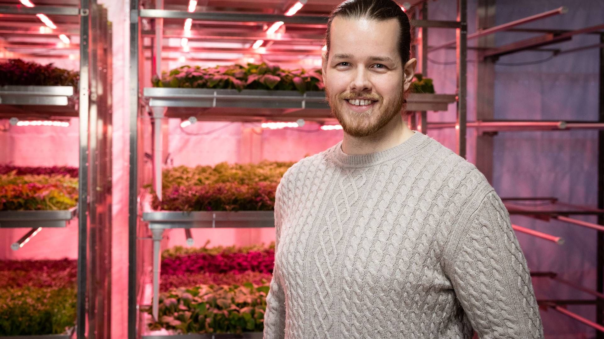 INTERNASJONALT: Martin Molenaar, daglig leder og gründer av teknologiselskapet Avisomo, sier samarbeidet med Coop Norge er første steg for å gå internasjonalt med sin automasjonsteknologi for dyrking av mat. | Foto: Espen Solli