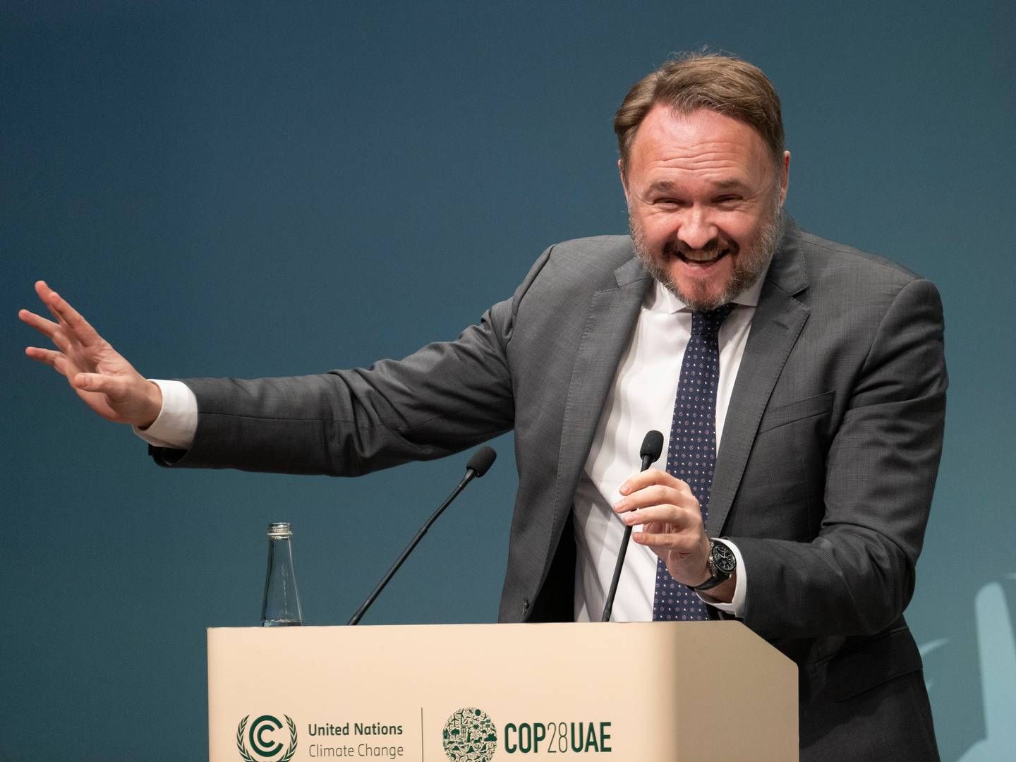 Dan Jørgensen (S), minister for udviklingssamarbejde og global klimapolitik, repræsenterer Danmark på COP28. | Foto: Henrik Montgomery/TT/Ritzau Scanpix