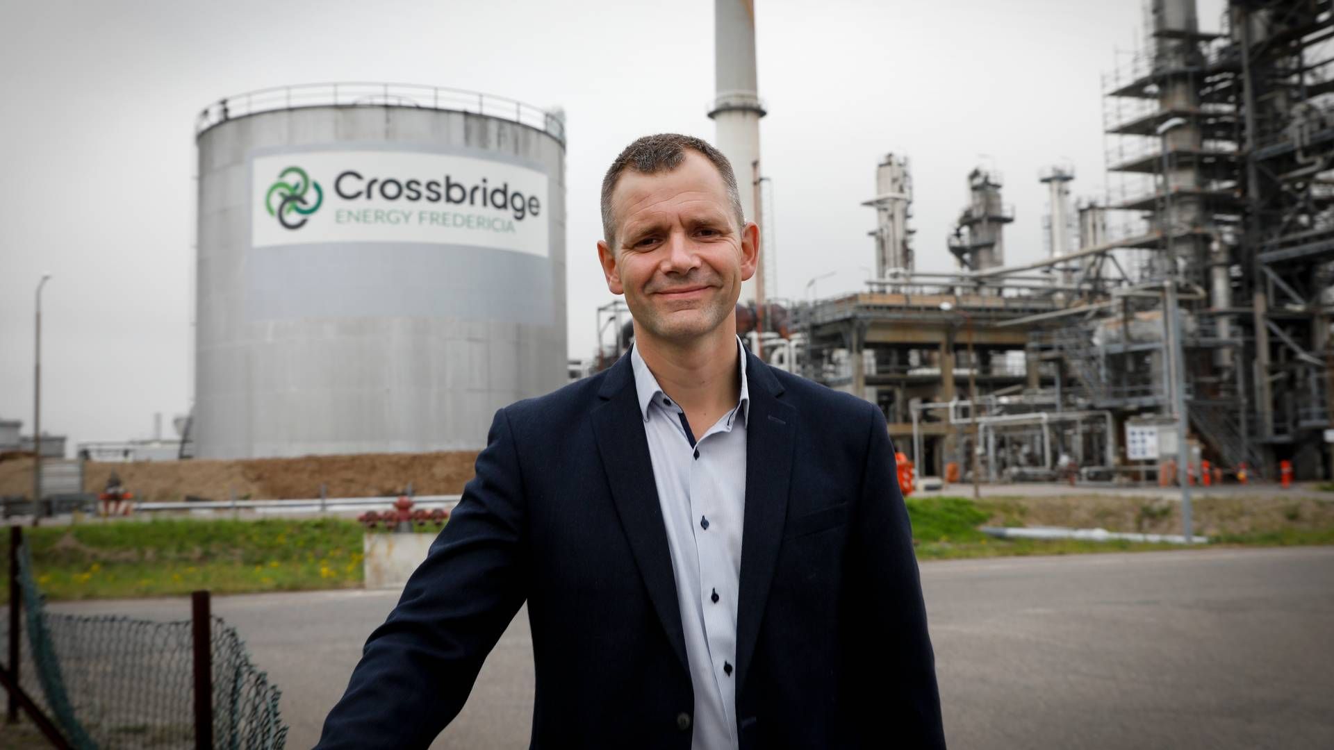 Finn Bjørn Schousboe er direktør for det tidligere Shell-raffinaderi i Fredericia. | Foto: Pr / Crossbridge