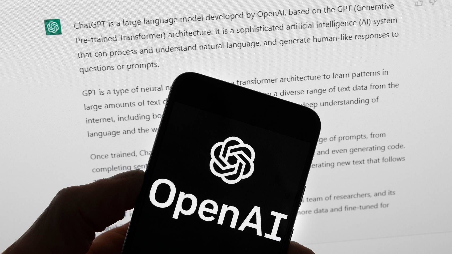 OpenAI, der står bag ChatGPT, har lavet en aftale med mediekoncernen Axel Springer, der giver OpenAI's AI-modeller løbende adgang til Axel Springer-mediernes indhold. | Foto: Michael Dwyer/AP/Ritzau Scanpix