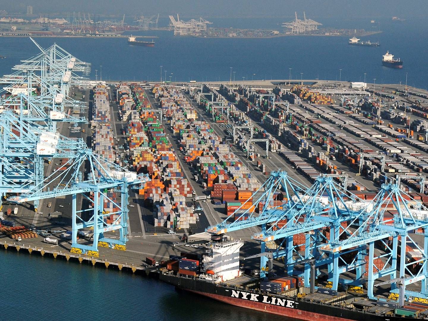 The Port of Los Angeles is the biggest in the US. | Photo: Bob Riha Jr/Reuters/Ritzau Scanpix