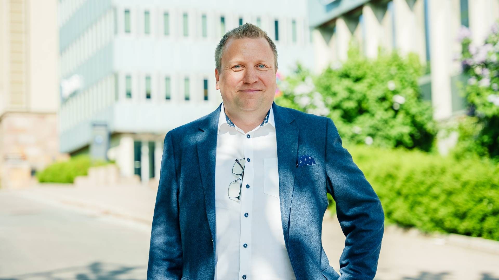 OPPGRADERES: Administredende direktør i Obos-banken, Øistein Gamst Sandlie. | Foto: Hampus Lundgren.