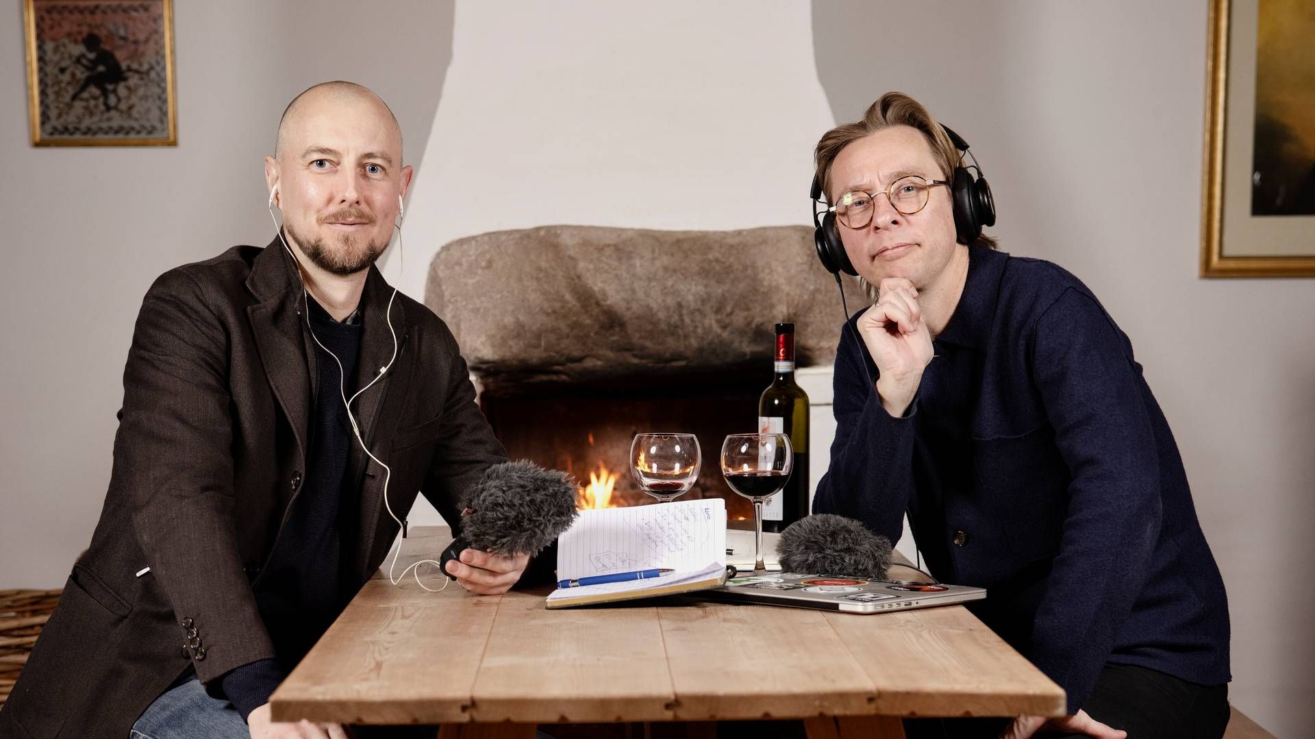 Kasper Nielsen og Brian Lykke, skaberne og spillerne af hovedkaraktererne Klavs Bundgaard og Allan Sindberg i "Undskyld vi roder." | Foto: Valdemar Ren