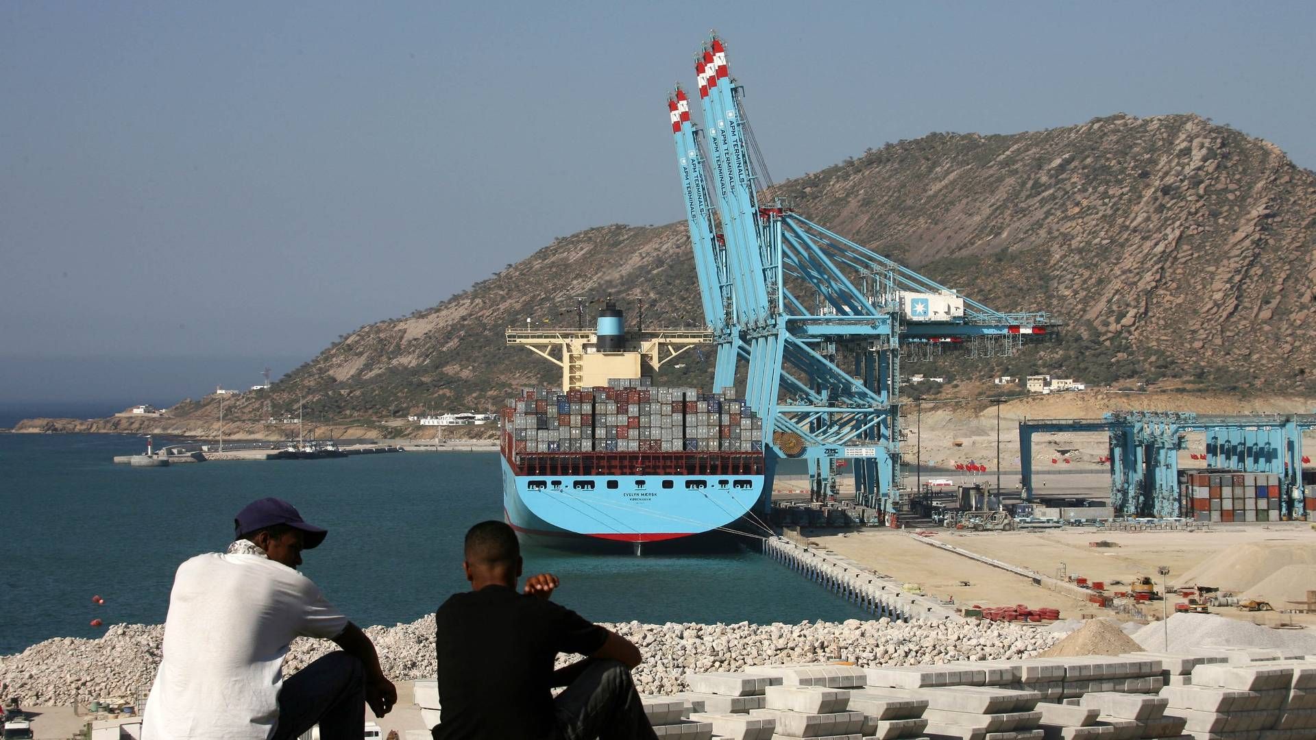 Tangier Med Port ved Tanger blev indviet i juli 2007. Nu skal havnen udvides med flere mio. teu. | Foto: Abdeljalil Bounhar/AP/Ritzau Scanpix